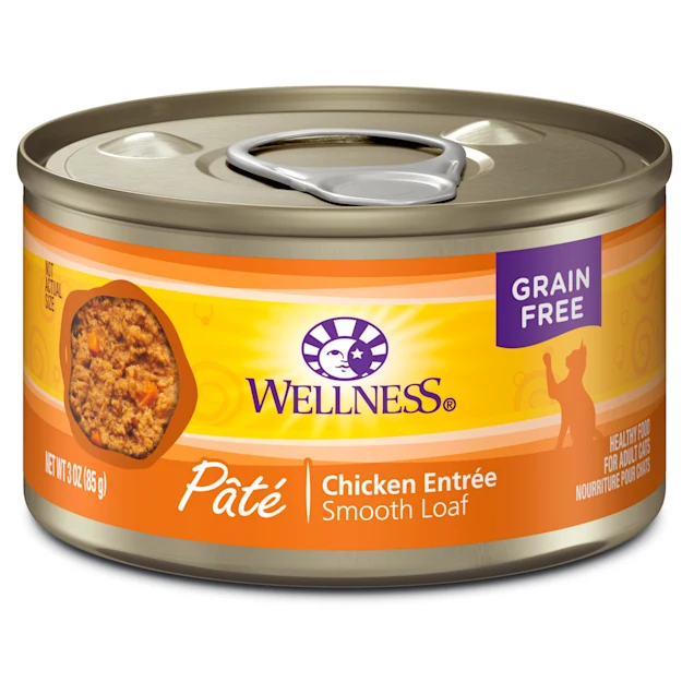 Wellness Complete Health Natural Grain Free Chicken Pate Wet Cat Food. 3 oz.. Case of 24
