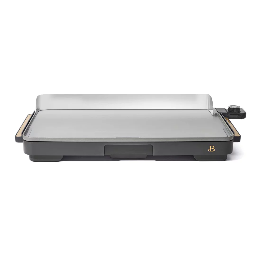Beautiful Extra Large Griddle. Oyster Grey by Drew Barrymore 12″ x 22″
