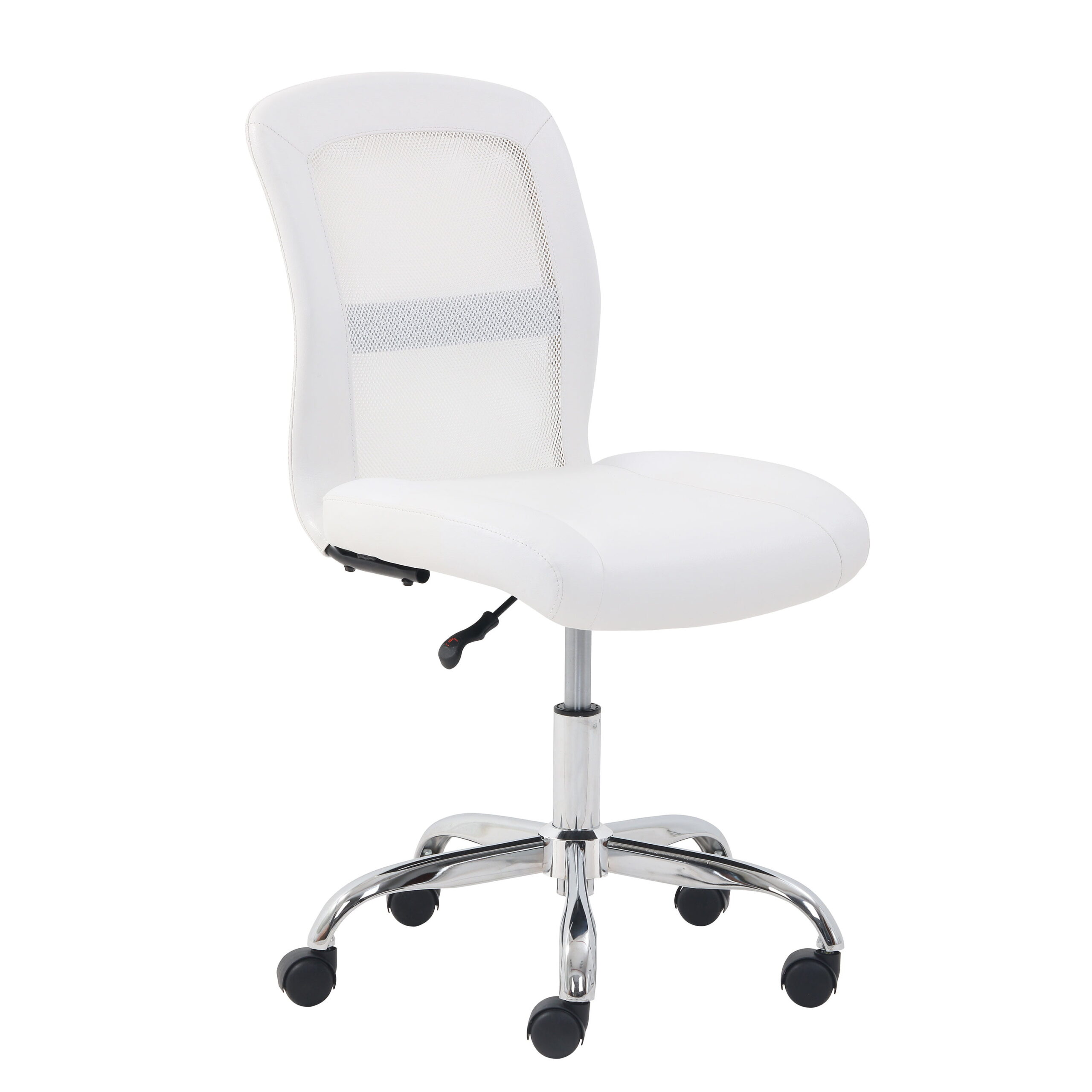 Mainstays Mid-Back. Vinyl Mesh Task Office Chair. White