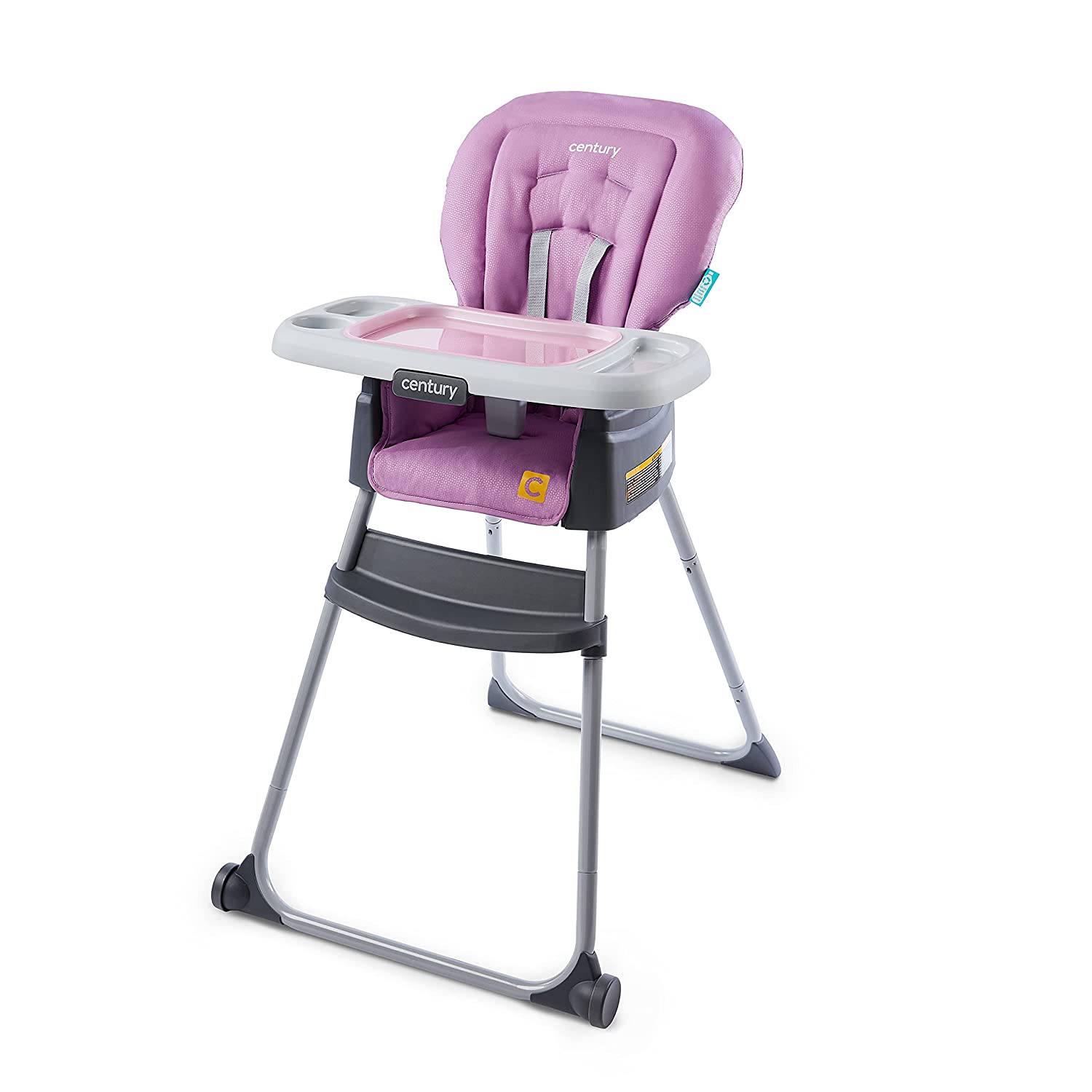 Century Dine On 4-in-1 High Chair | Grows with Child with 4 Modes. Berry