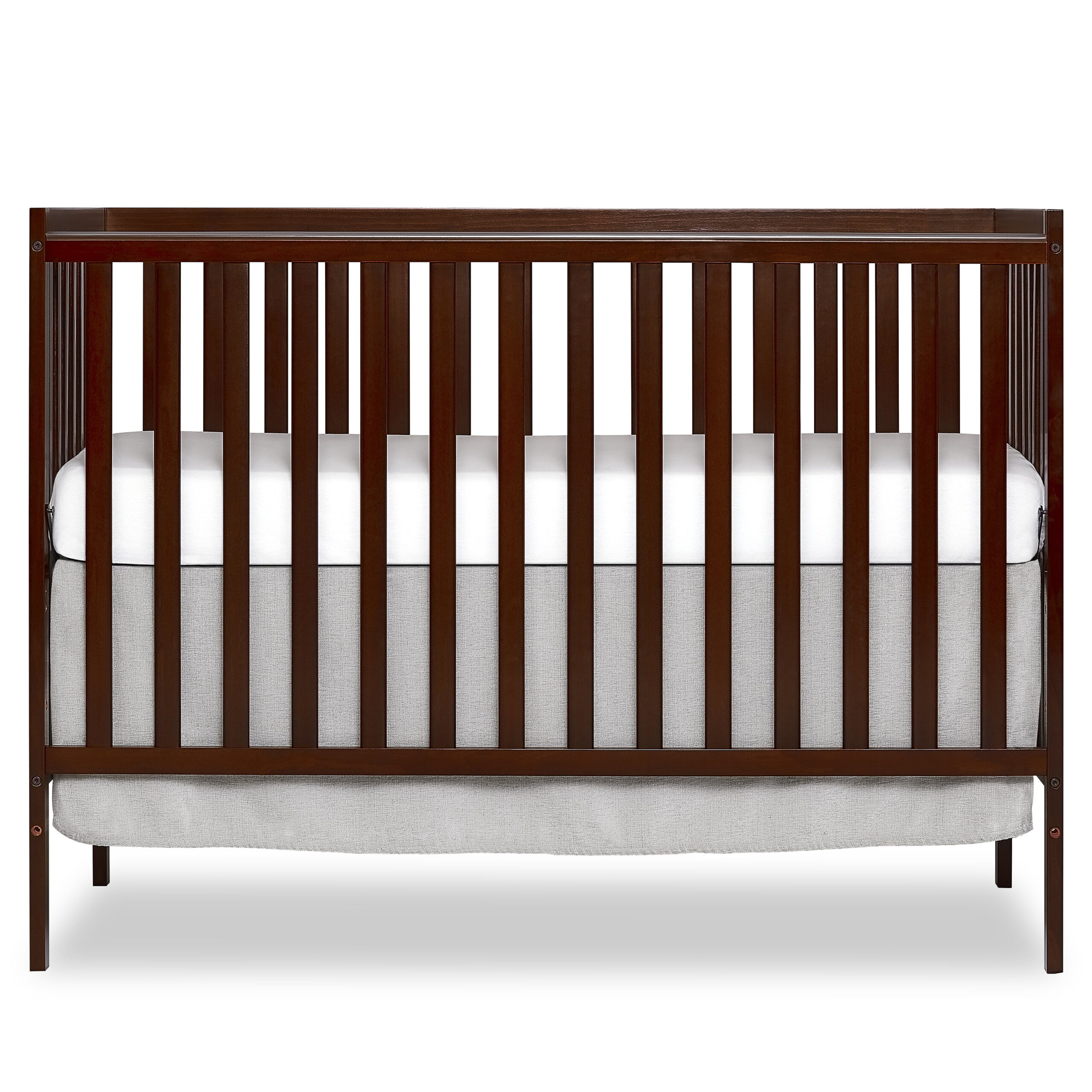 Dream On Me Synergy 5-in-1 Convertible Crib in Espresso. Greenguard Gold Certified