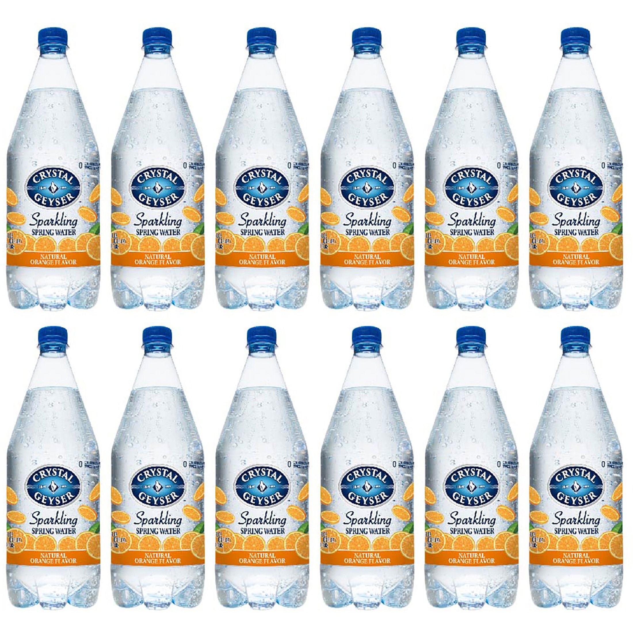 Crystal Geyser Natural Orange Sparkling Spring Water