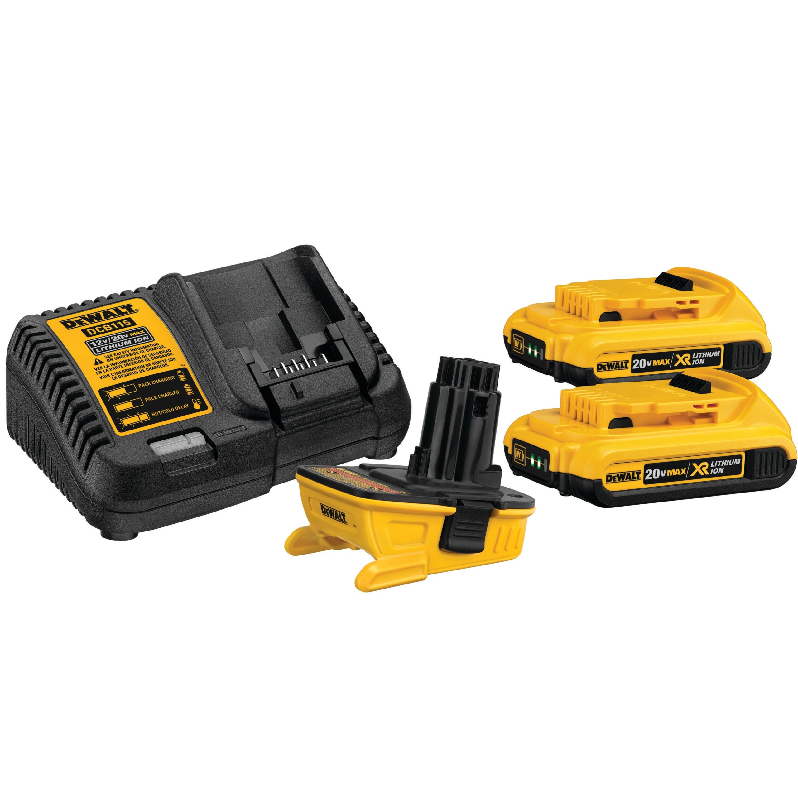 DEWALT 20-Volt 2-Pack 2 Amp-Hour; 2 Amp-Hour Lithium Power Tool Battery Adapter Kit (Charger Included)