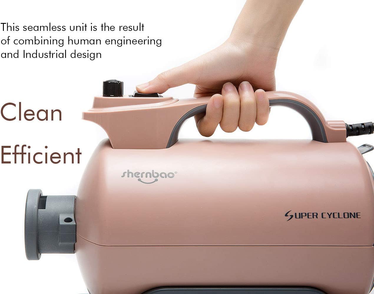 Shernbao SHD-2600P Super Cyclone Dog Grooming Dryer (Pink)