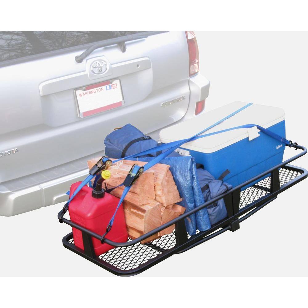 HitchMate 4011 500 lb. Capacity 48 in. x 20 in. Steel Fold Up Cargo Carrier for 2 in. Receiver