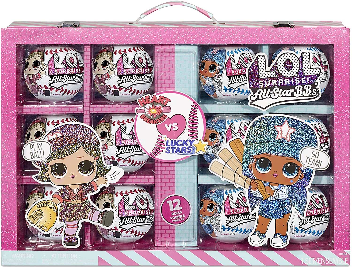 LOL Surprise All Star Sports Ultimate Collection Series 1 with 12 Sparkly Baseball Dolls