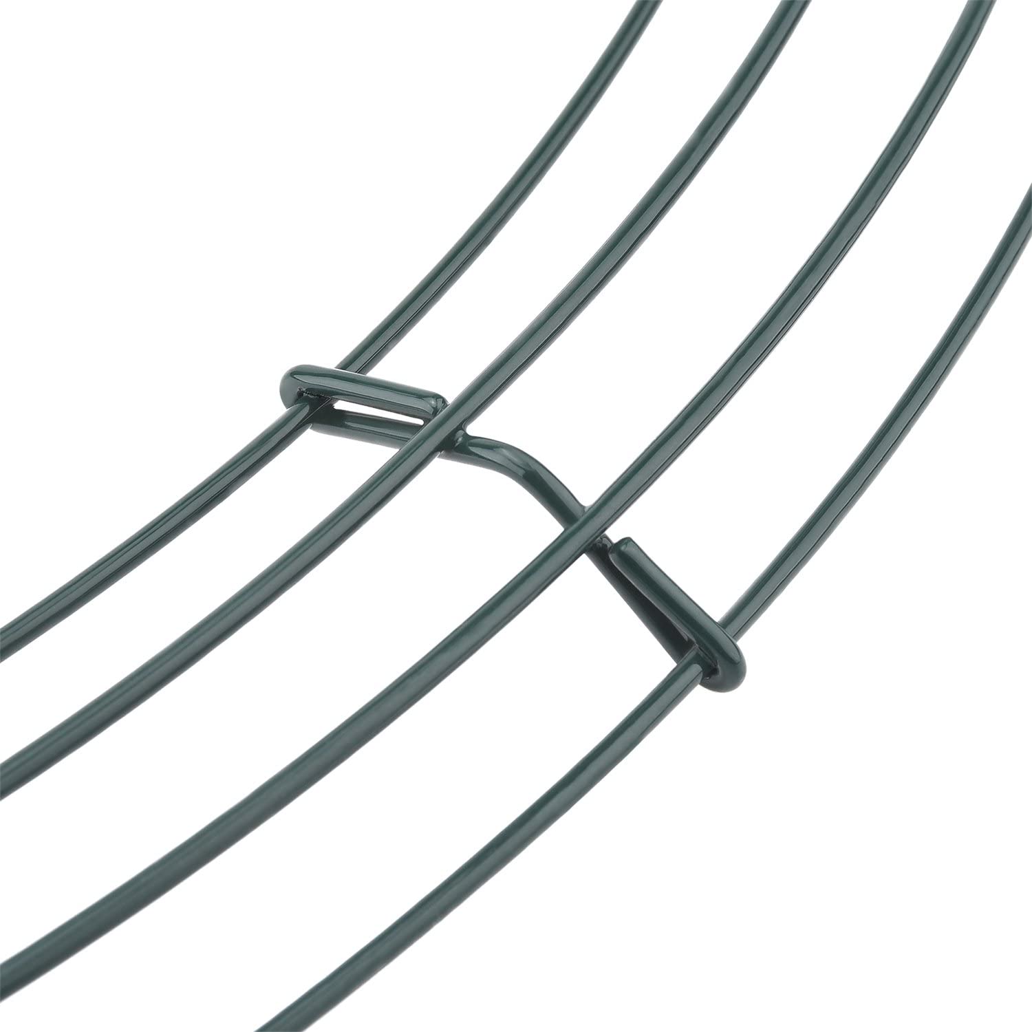 Sumind Wire Wreath Frame Wire Wreath Making Rings Green (16 Inch. 2 Pack)