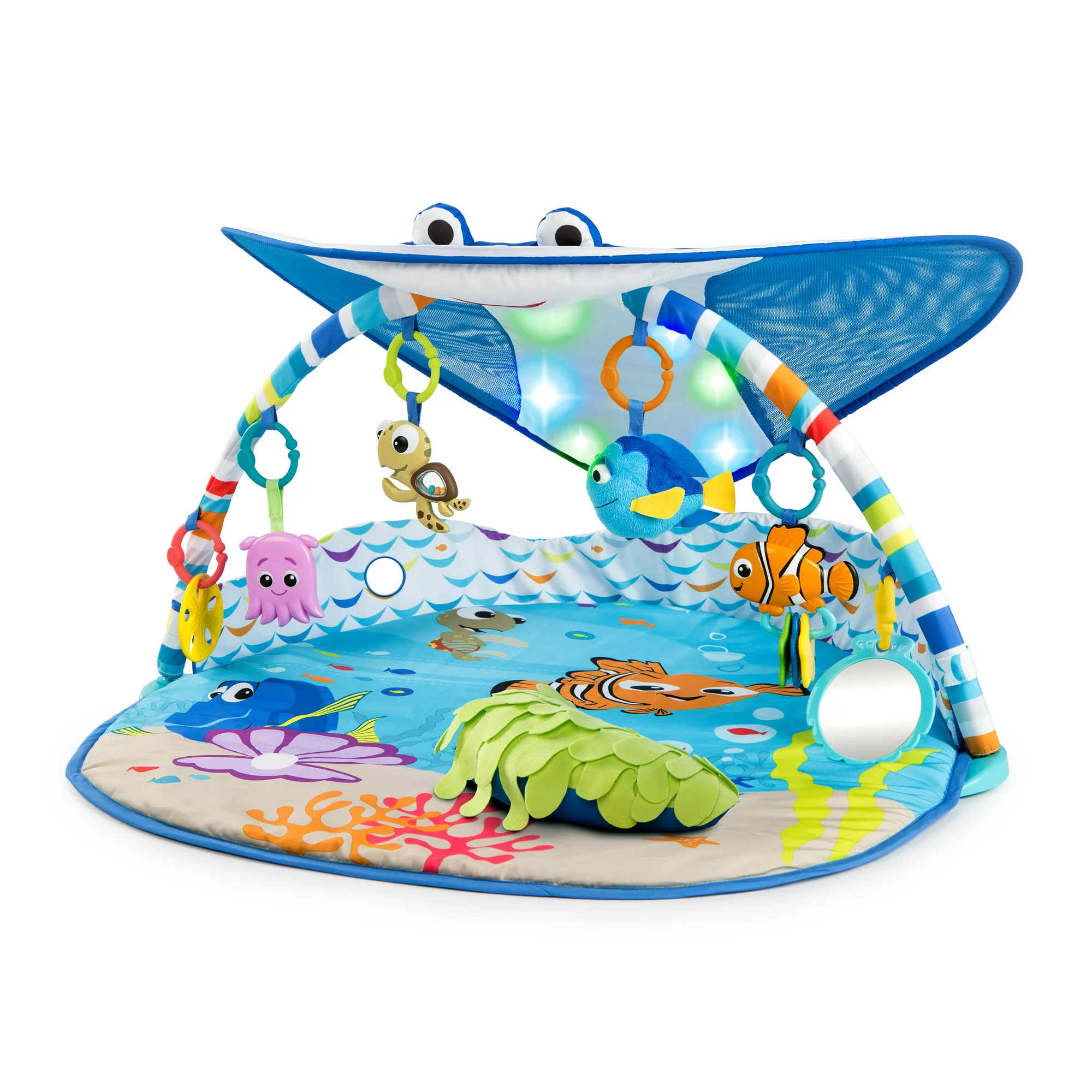 Bright Starts Disney Baby Finding Nemo Mr. Ray Ocean Lights & Music Gym. Ages Newborn +
