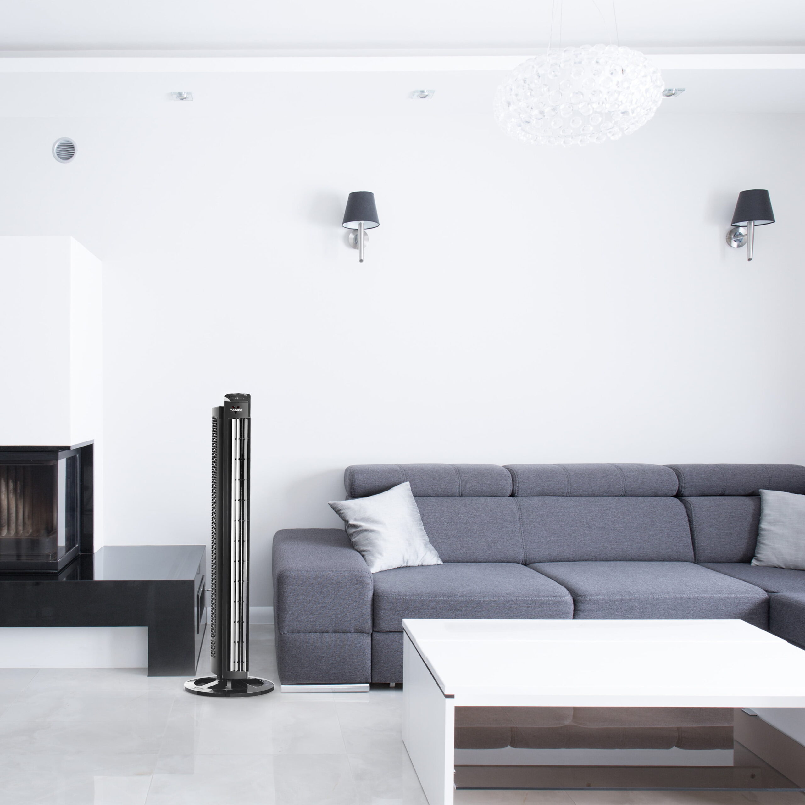 Vornado 42″ NGT425 Whole Room Air Circulator Tower Fan with Remote Control. Black