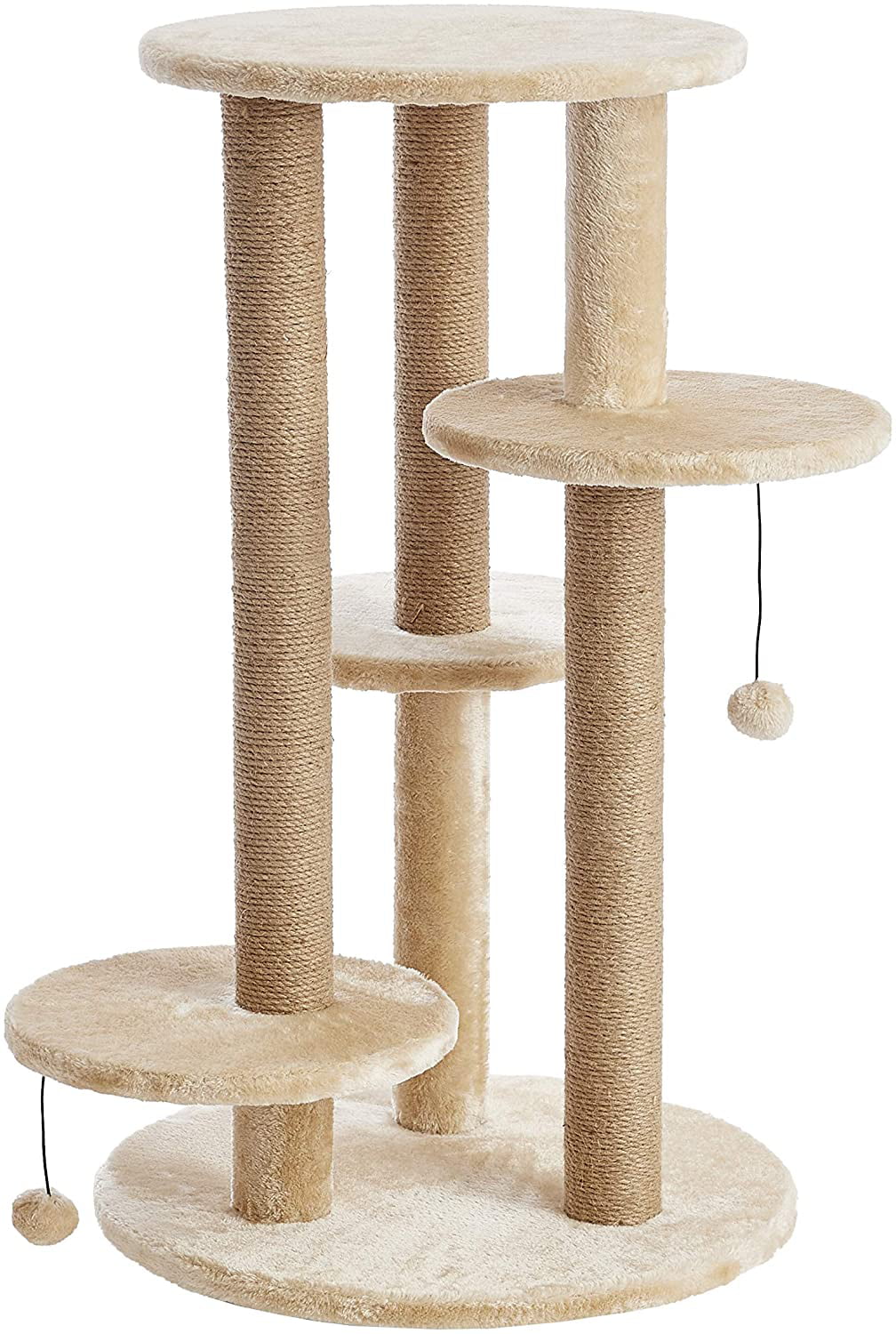 Two by Two Fir Multilevel Cat Tree and Scratch Pad. Beige