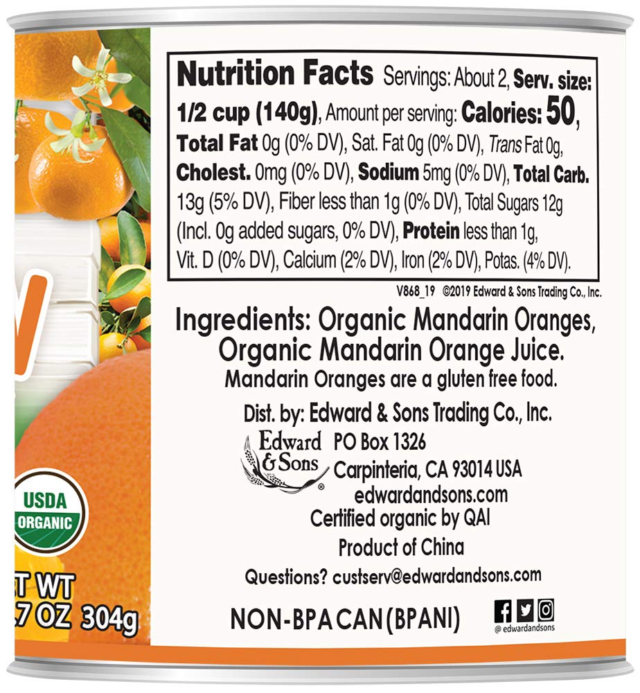 Native Forest Organic Mandarin Oranges. 10.7 Ounce Cans (Pack of 6)