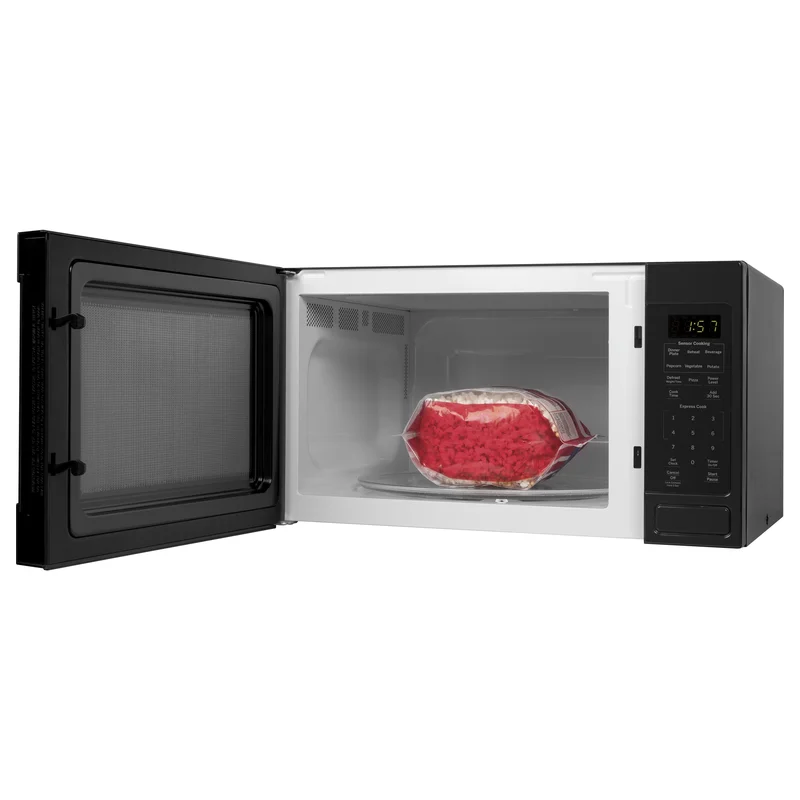 GE JES1657DMBB 1.6 cu. ft. Countertop Microwave in Black with Sensor Cooking