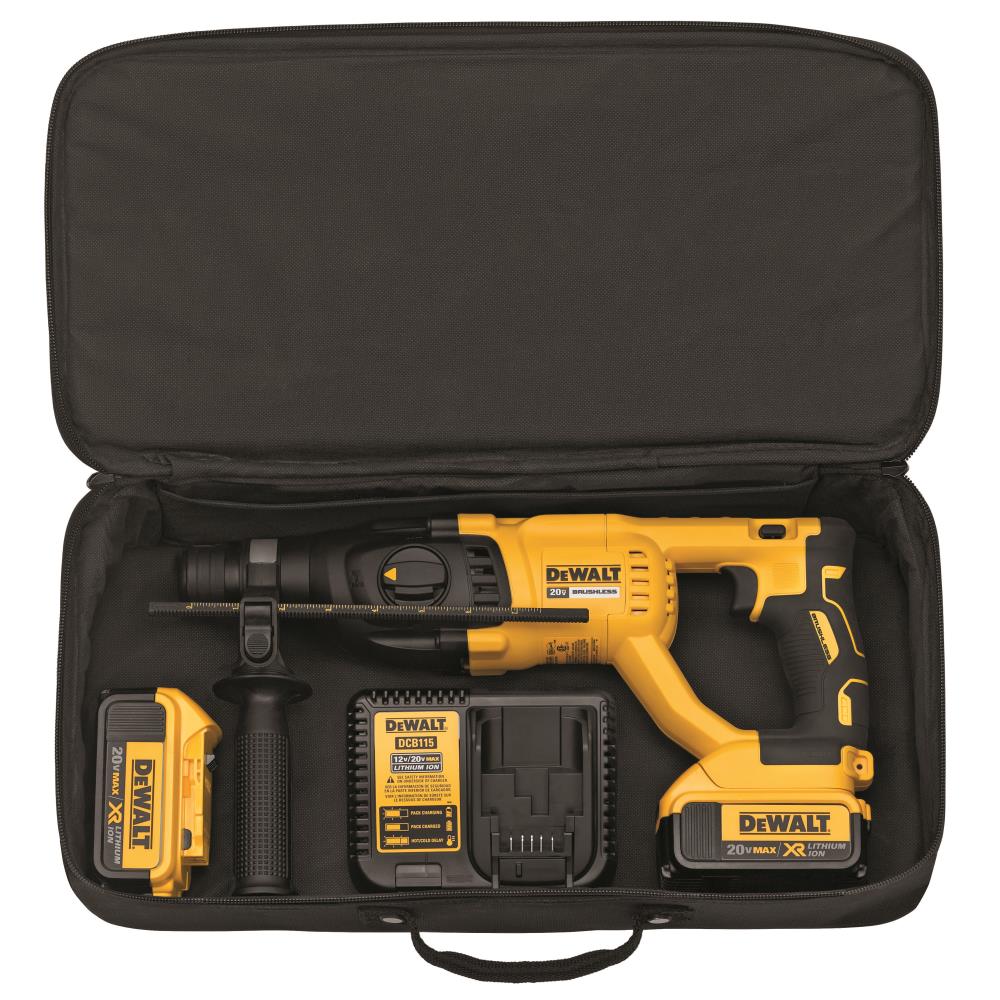 DEWALT XR 20-Volt Max 1-in SDS-Plus Cordless Rotary Hammer Drill (2-Batteries Included)