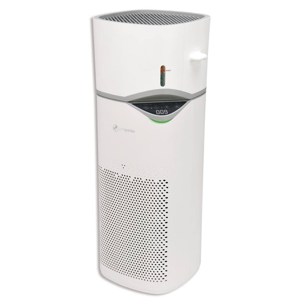 GermGuardian APH406W 2-in-1 Air Purifier and Humidifier All Season Console with HEPA Filter and Humidifier for Large Rooms Up to 384 sq. ft.