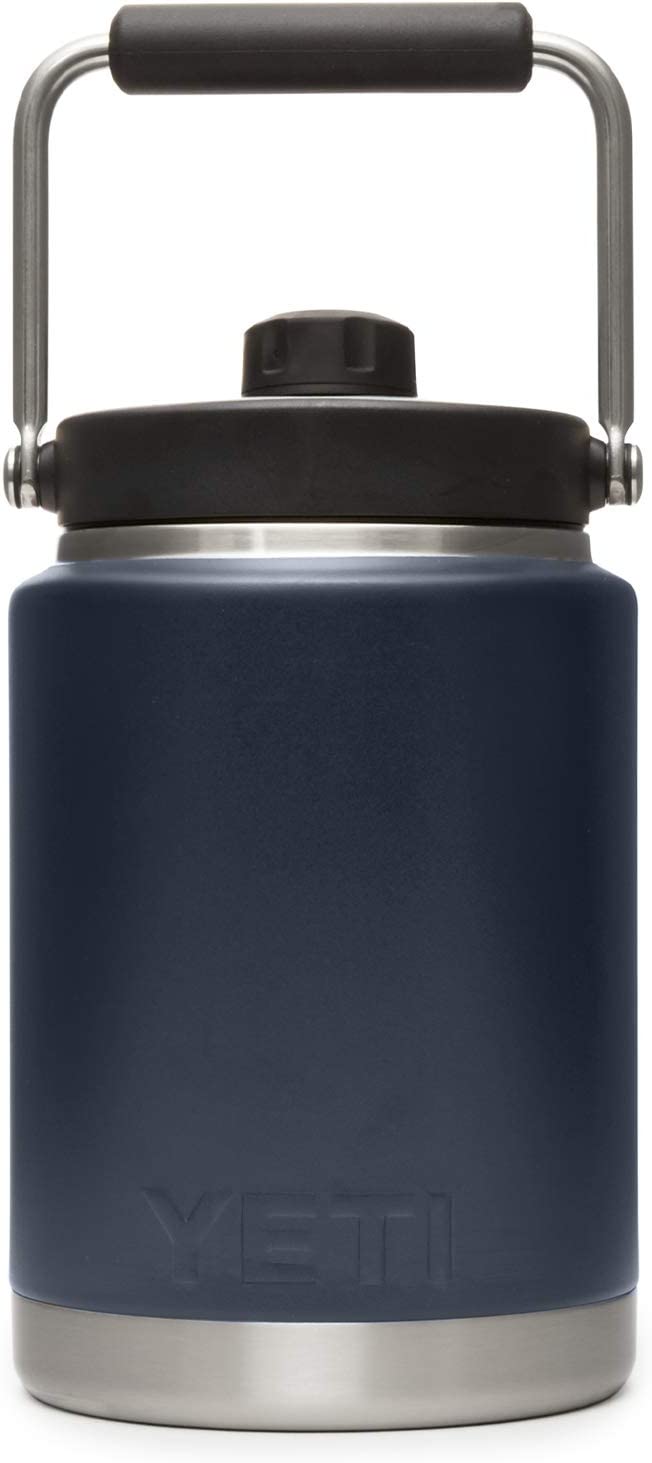 YETI Rambler Half Gallon Jug. Vacuum Insulated. Stainless Steel with MagCap. Navy