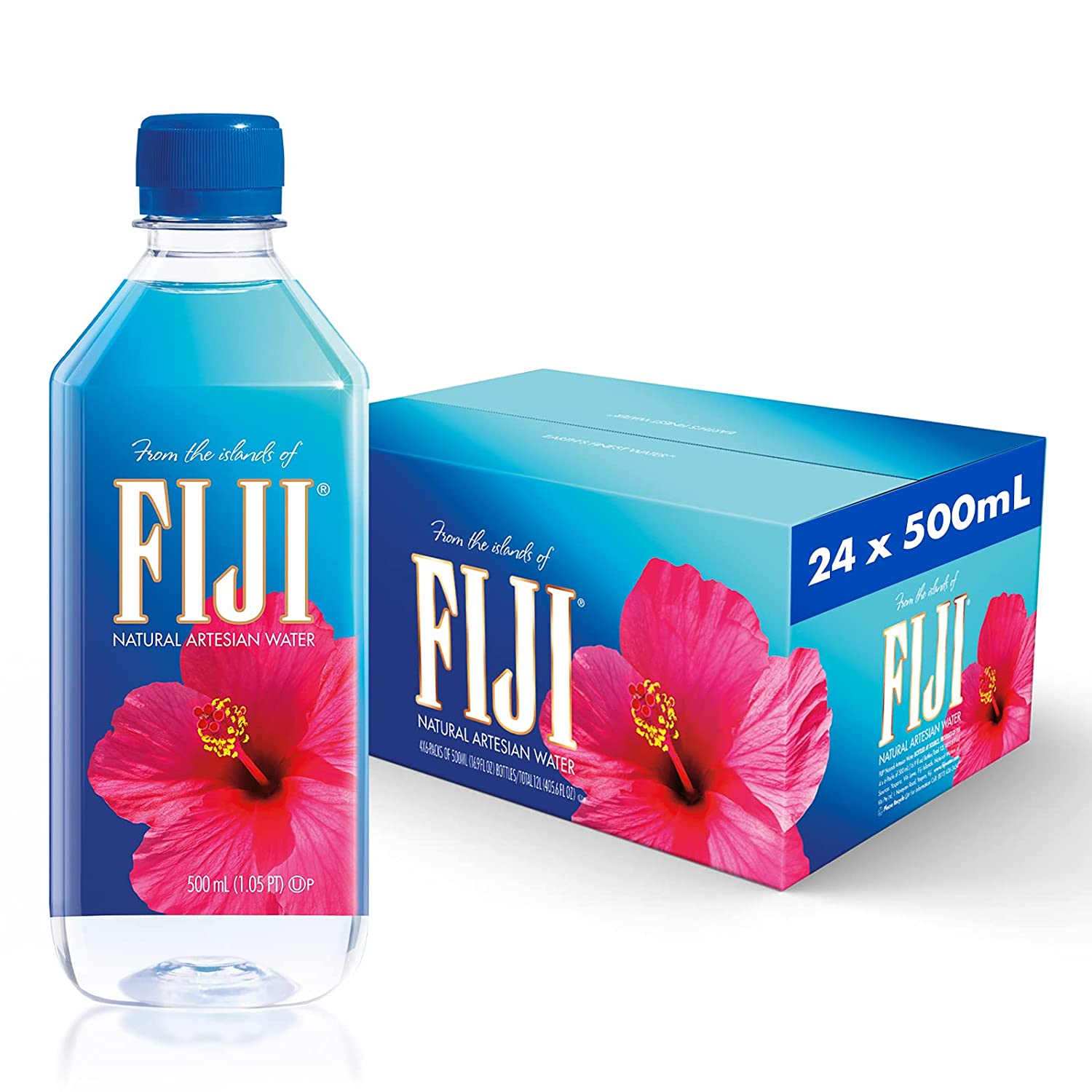 FIJI Natural Artesian Water. 16.9 Fl Oz (Pack of 24)