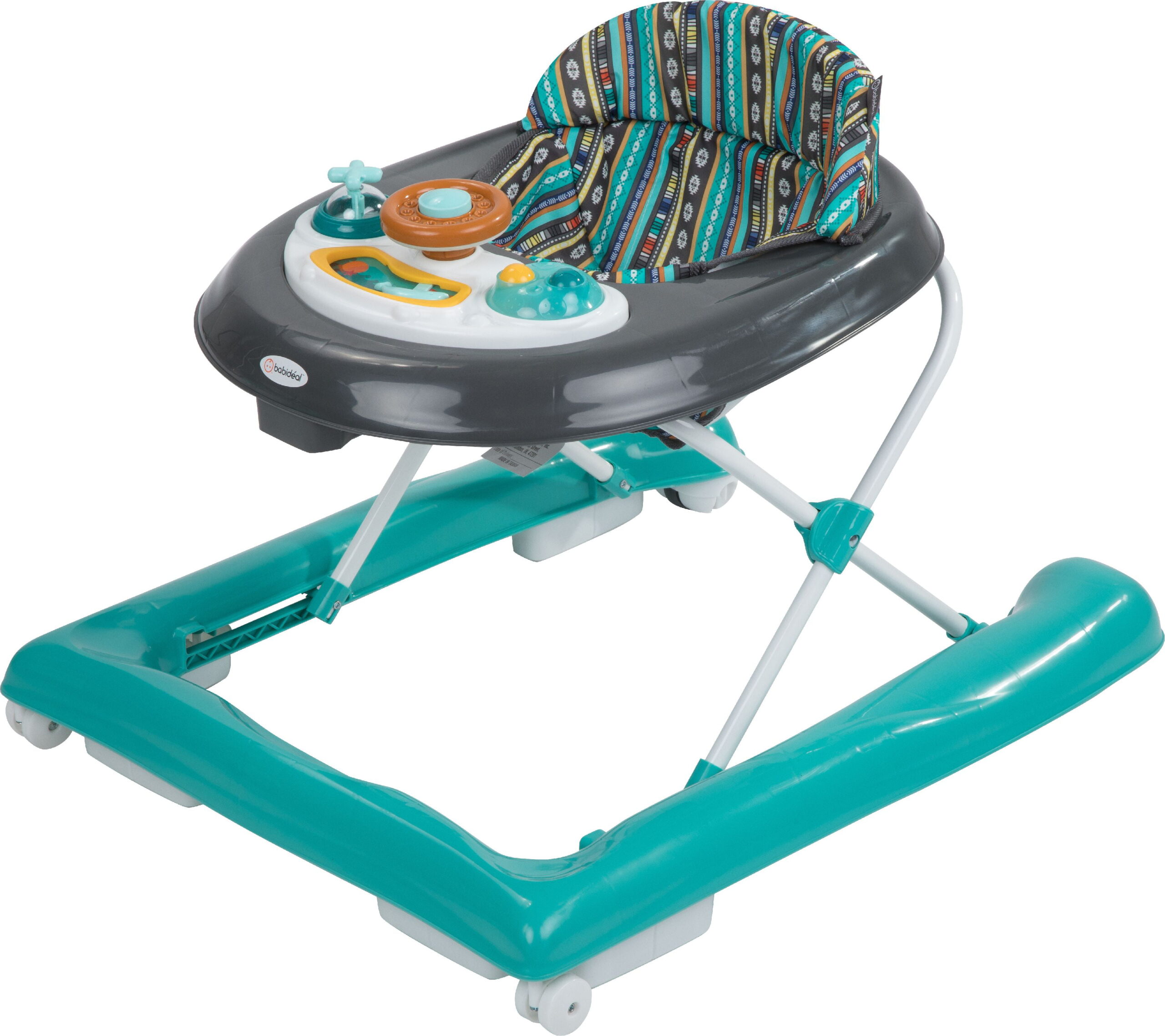Babideal Rover Activity Walker with Sounds. Teal Boho - Unisex