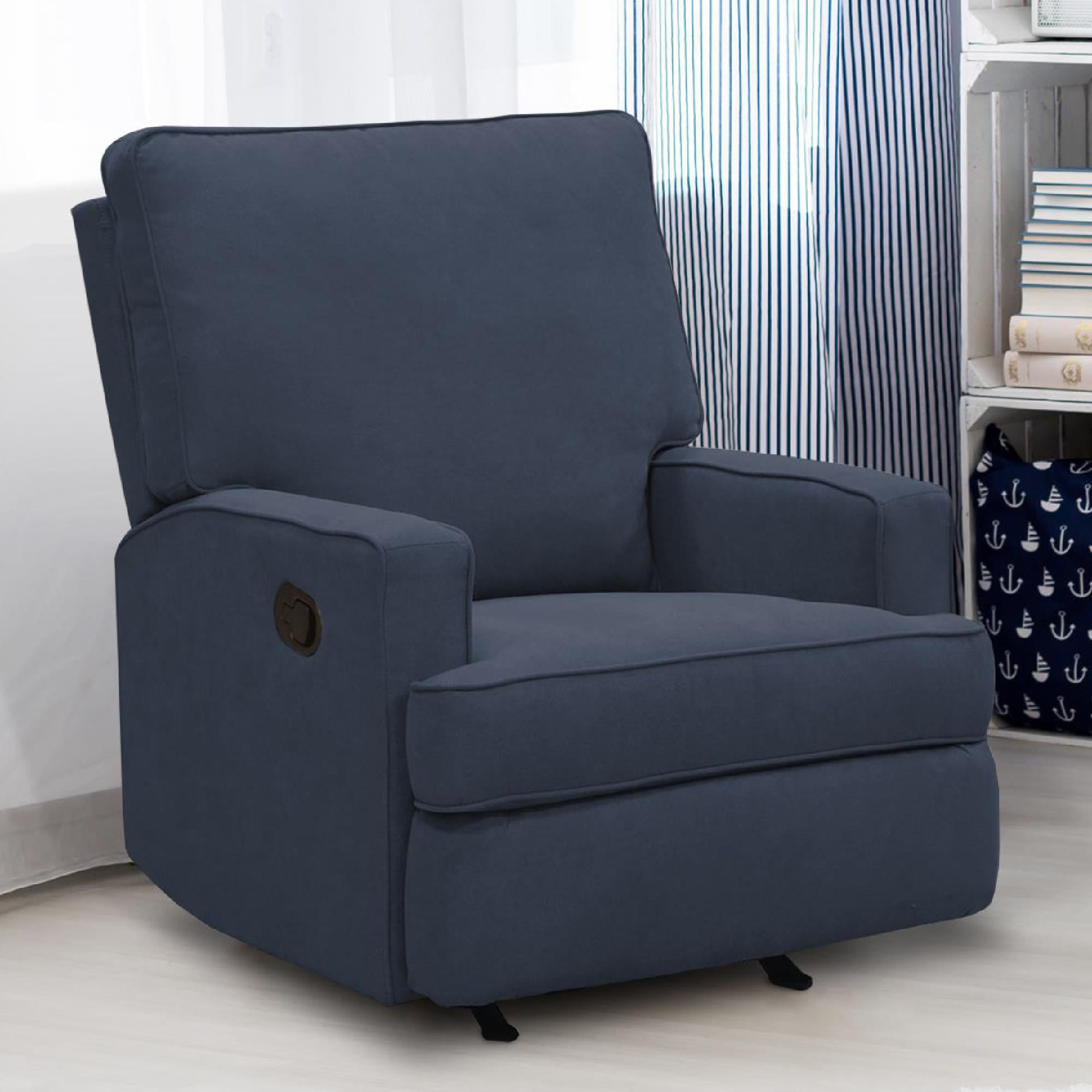 Baby Relax Salma Rocker Recliner Chair. Nursery Furniture. Navy