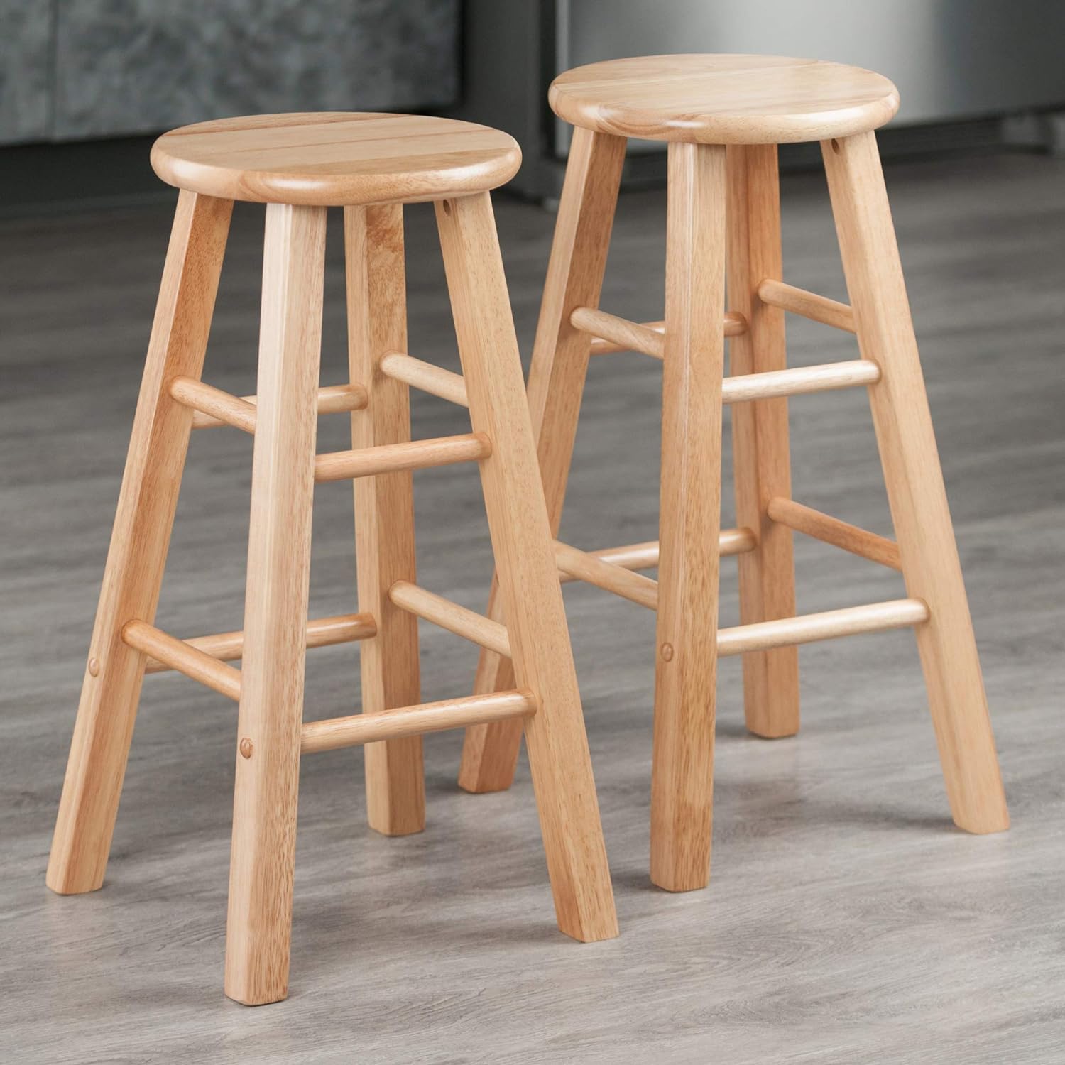 Winsome Element Counter Stools. 2-Pc Set. Natural