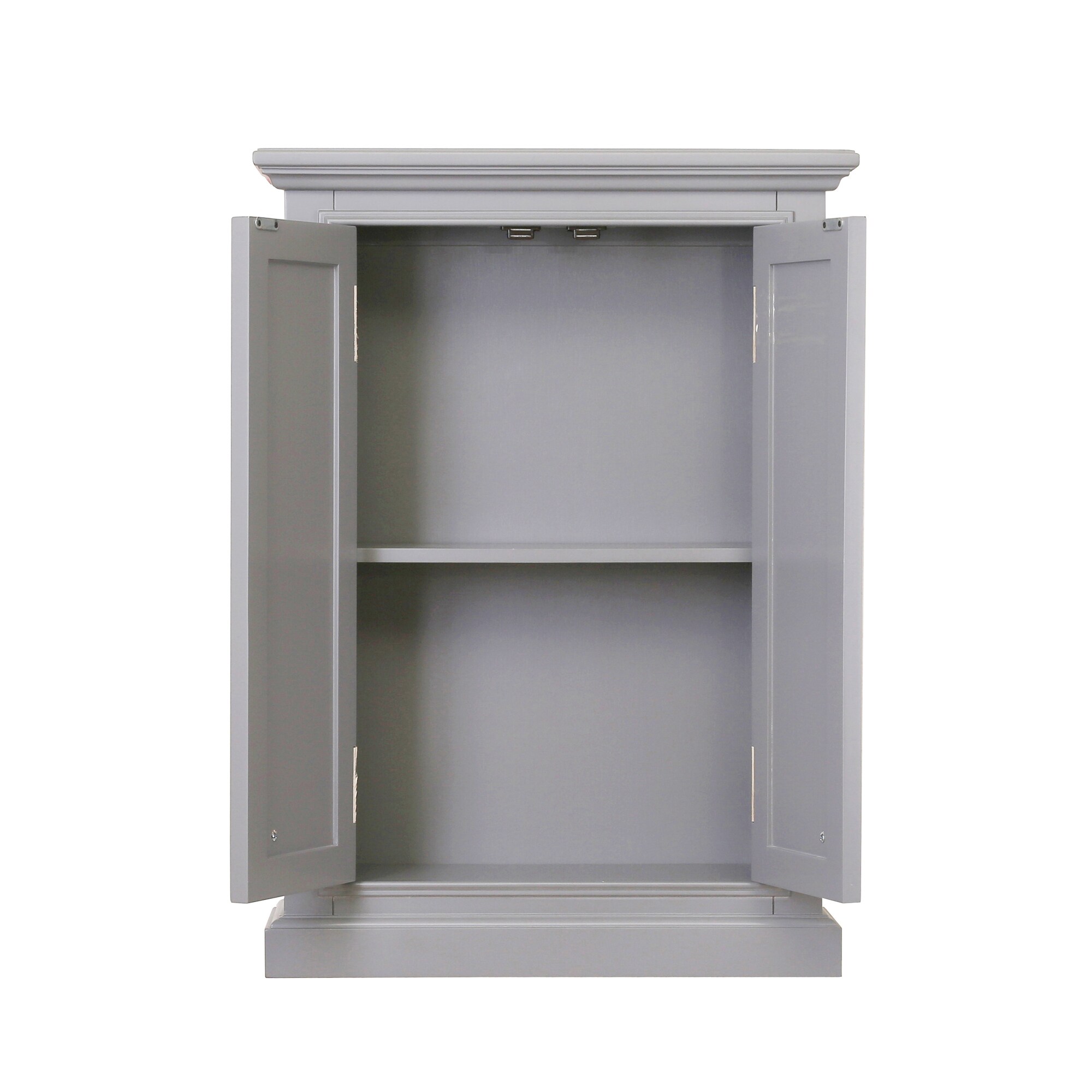 Water Creation Derby 24-in W x 33-in H x 8-in D Grey Bathroom Wall Cabinet