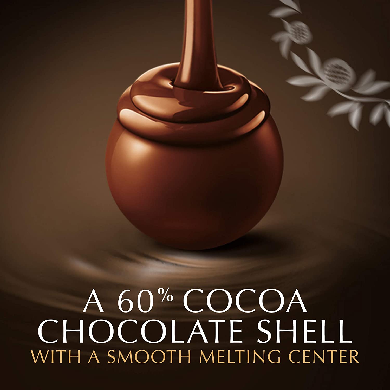 Lindt LINDOR 60% Extra Dark Chocolate Truffles. Dark Chocolate Candy 5.1 oz. Bag (6 Pack)