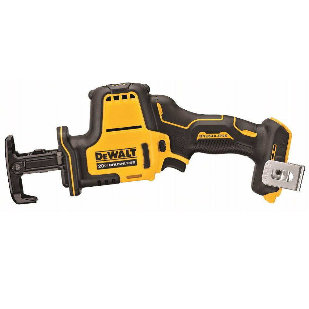 DEWALT DCS369BW203 ATOMIC 20V MAX Cordless Brushless Compact Reciprocating Saw and (1) 20V MAX Compact Lithium-Ion 2.0Ah Battery