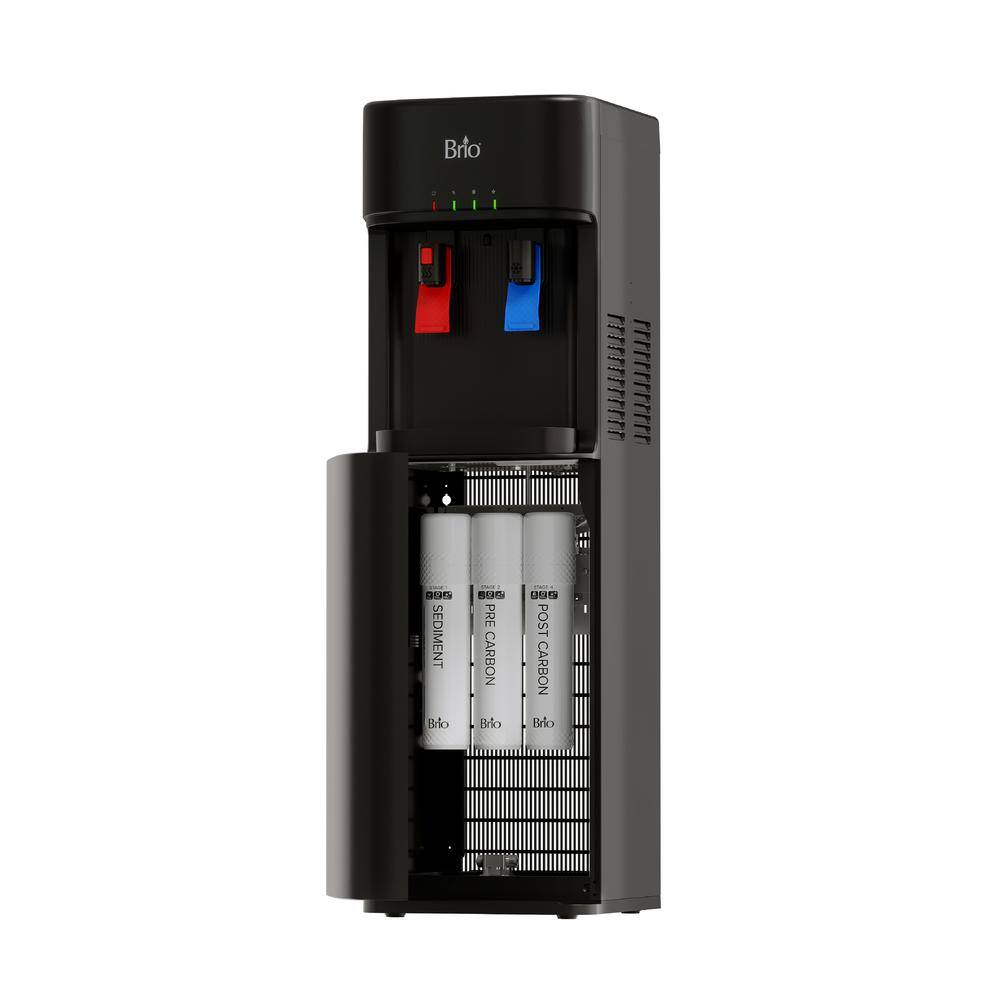 Brio CLPOU320UVF3 300 Series 3-Stage Advanced Water Filter Self Cleaning UV Bottleless POU Water Cooler Water Dispenser