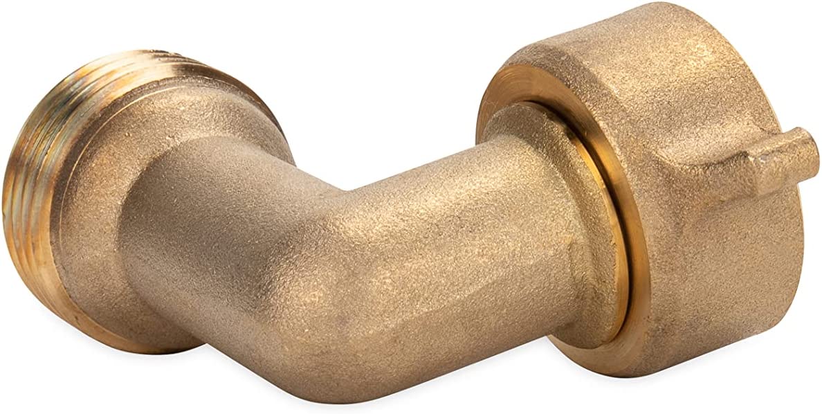 Camco 90-Degree Hose Elbow with Easy Grip Connector. 2-Pack (22507)