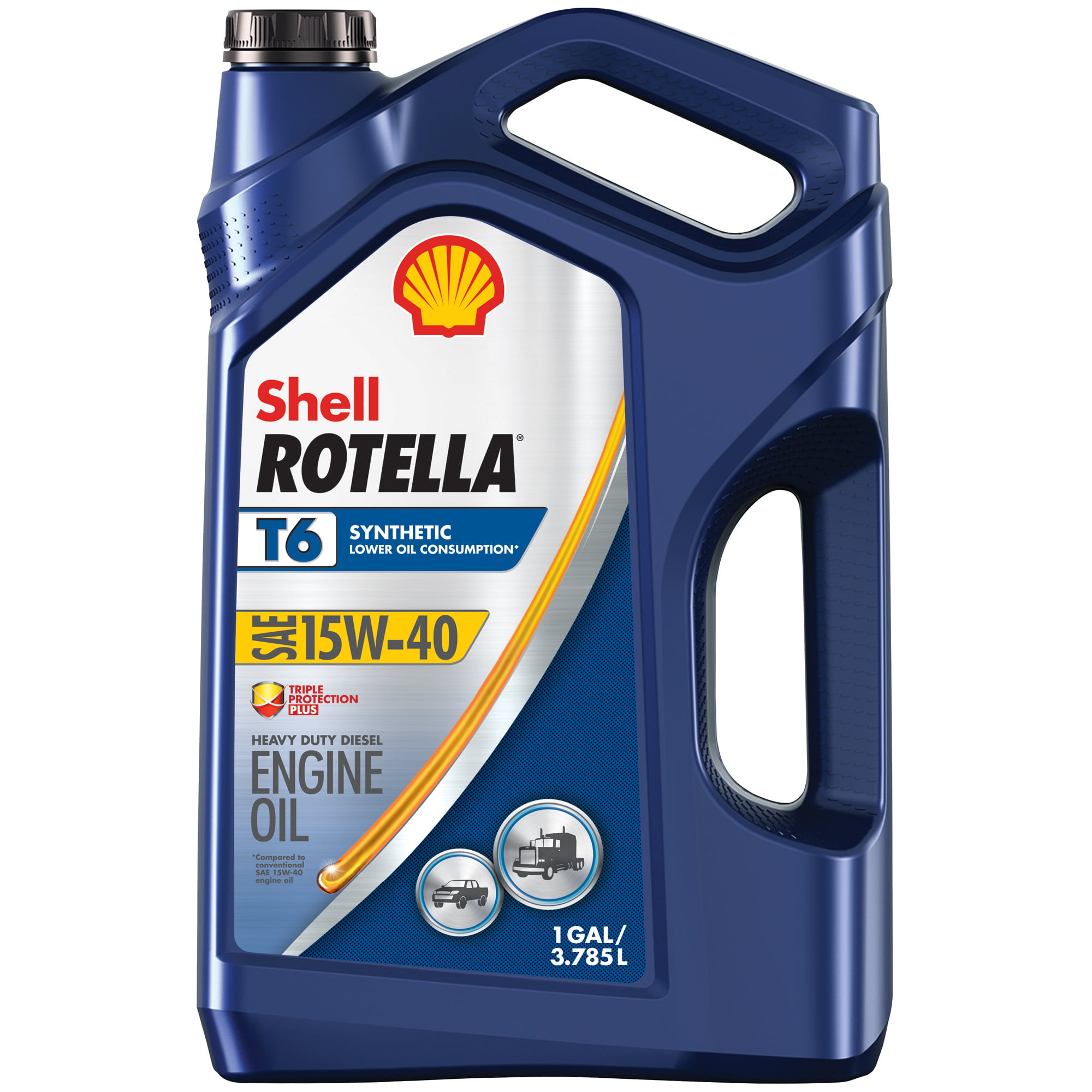 Shell Rotella T6 Full Synthetic 15W-40 Diesel Engine Oil. 1 Gallon