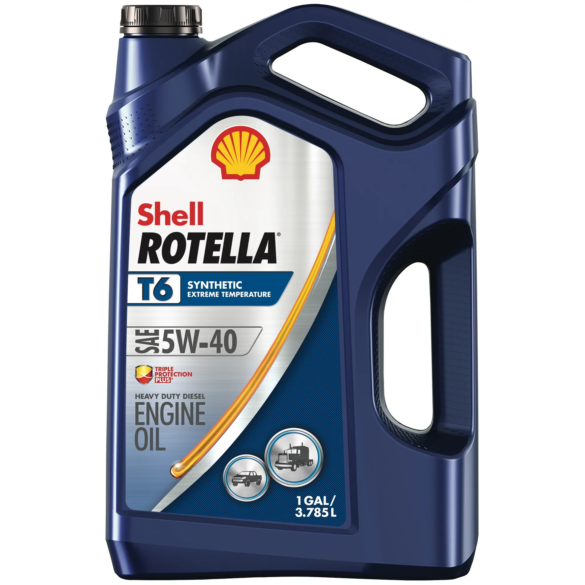 Shell Rotella T6 Full Synthetic 5W-40 Diesel Engine Oil. 1 Gallon