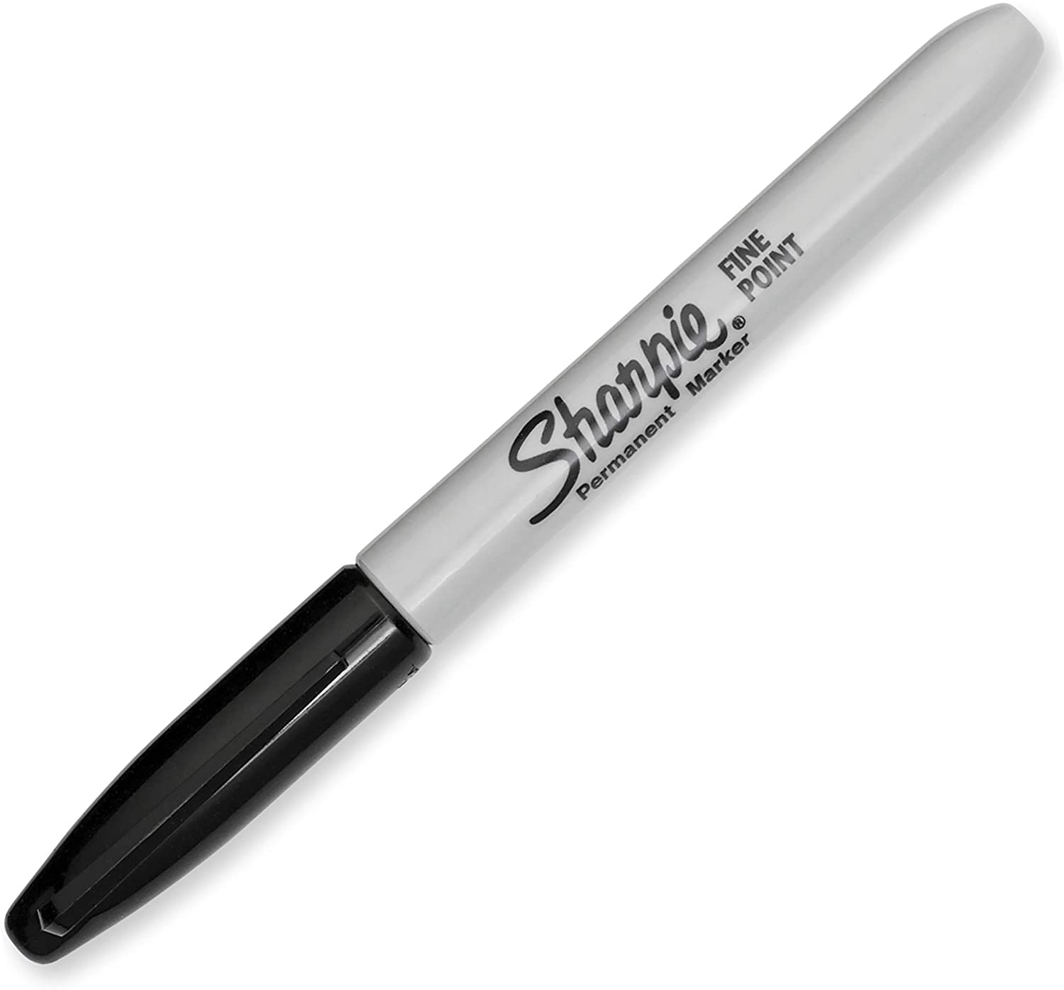 Sharpie Permanent Markers. Fine Point. Black. 12 Count