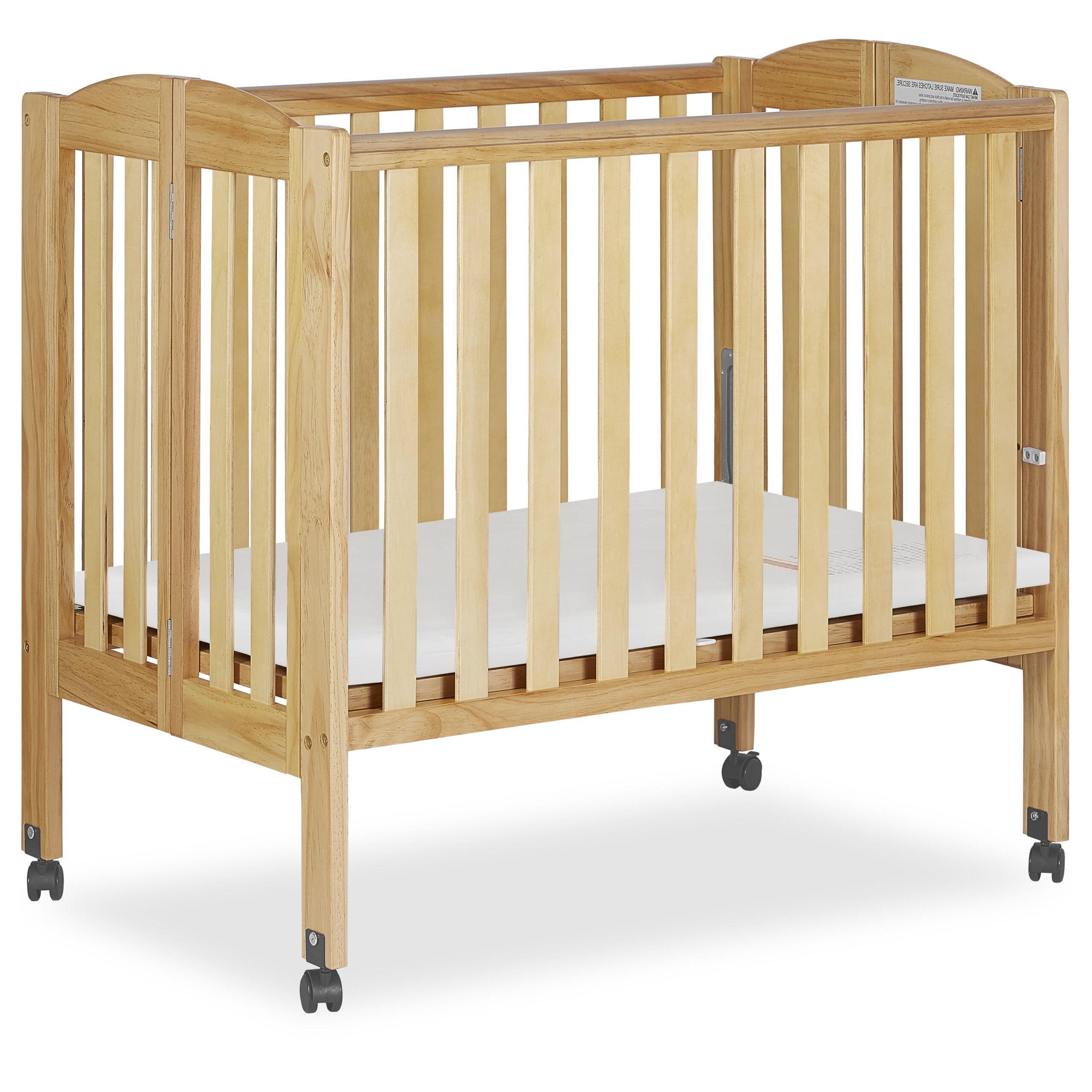 Dream On Me 2-in-1 Folding Portable Mini Crib. Natural