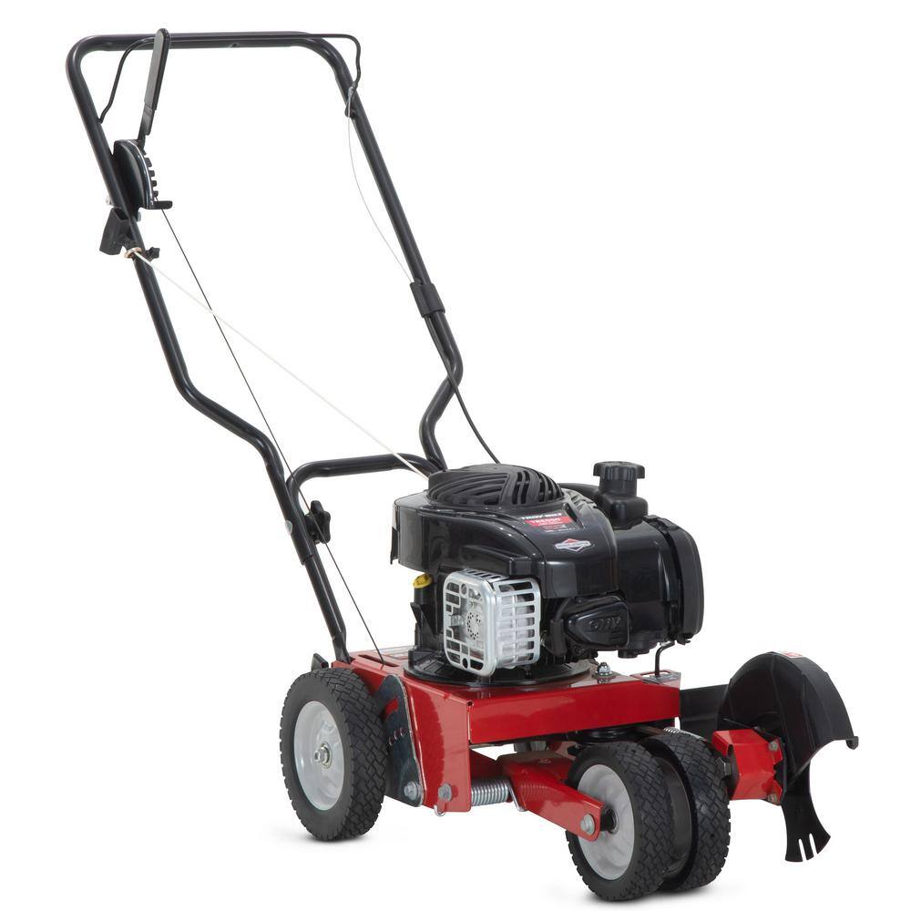 Troy-Bilt TBE550 9 in. Tri-Blade 140 cc Briggs and Stratton 4-Stroke Engine Gas Landscape Edger with Curb Wheel