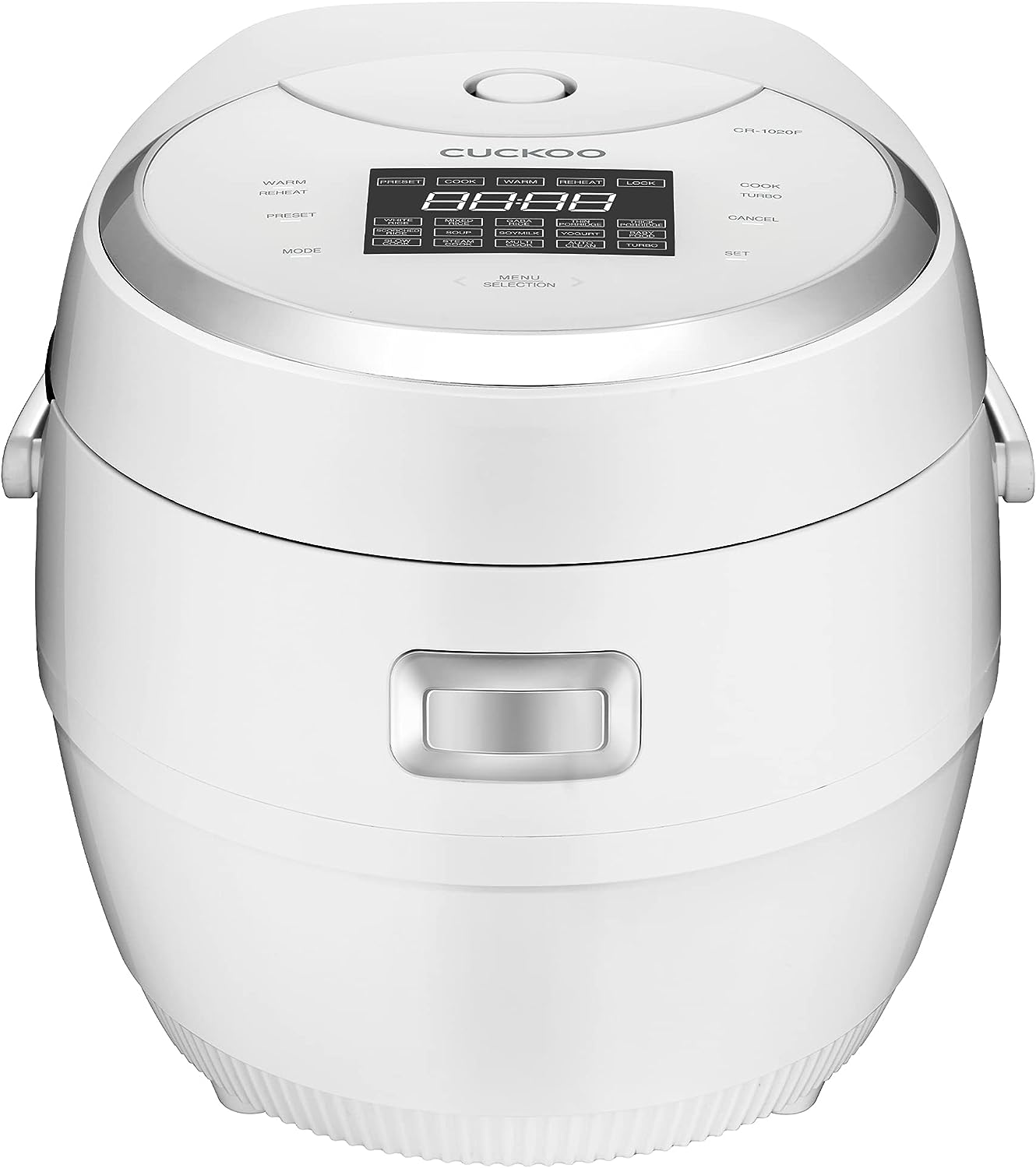 CUCKOO CR-1020F | 10-Cup (Uncooked) Micom Rice Cooker | 16 Menu Options: White Rice. Brown Rice & More. Nonstick Inner Pot. Designed in Korea | White