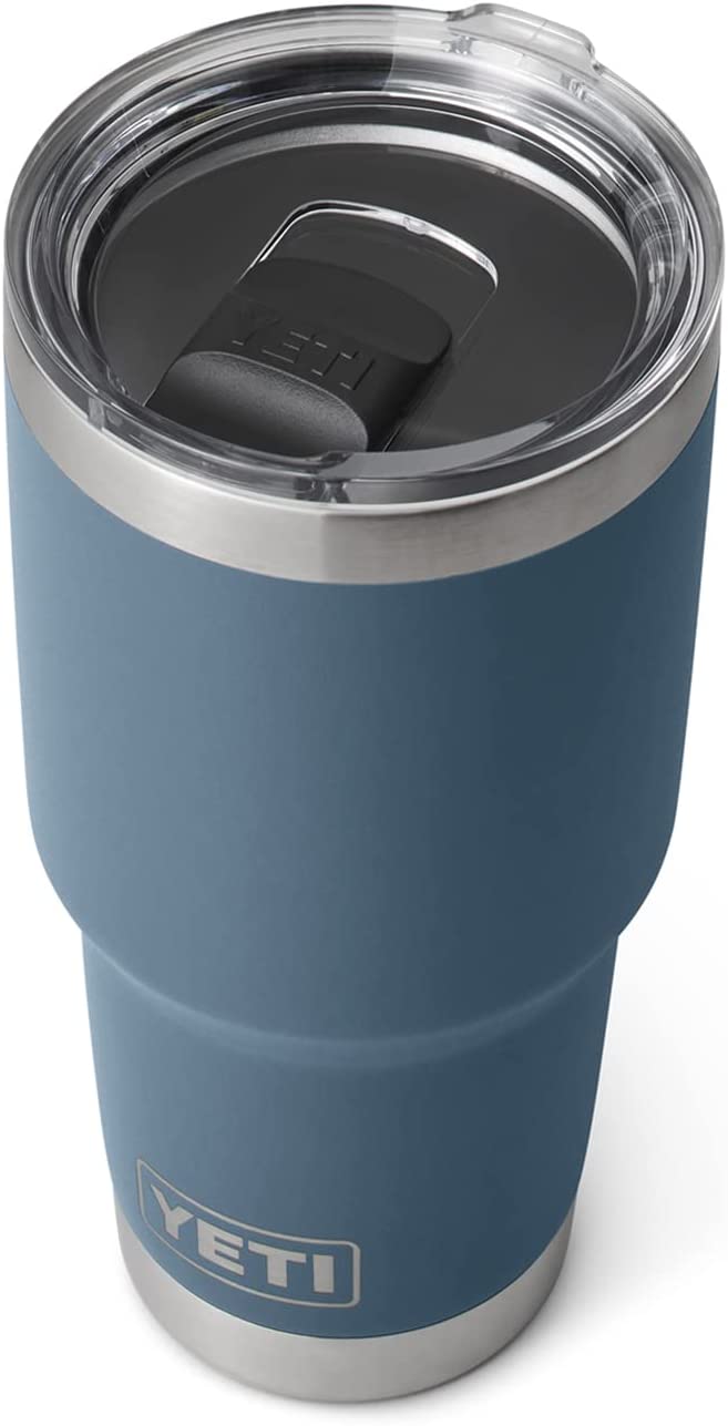 YETI Rambler 30 oz Stainless Steel Vacuum Insulated Tumbler w/MagSlider Lid. Nordic Blue