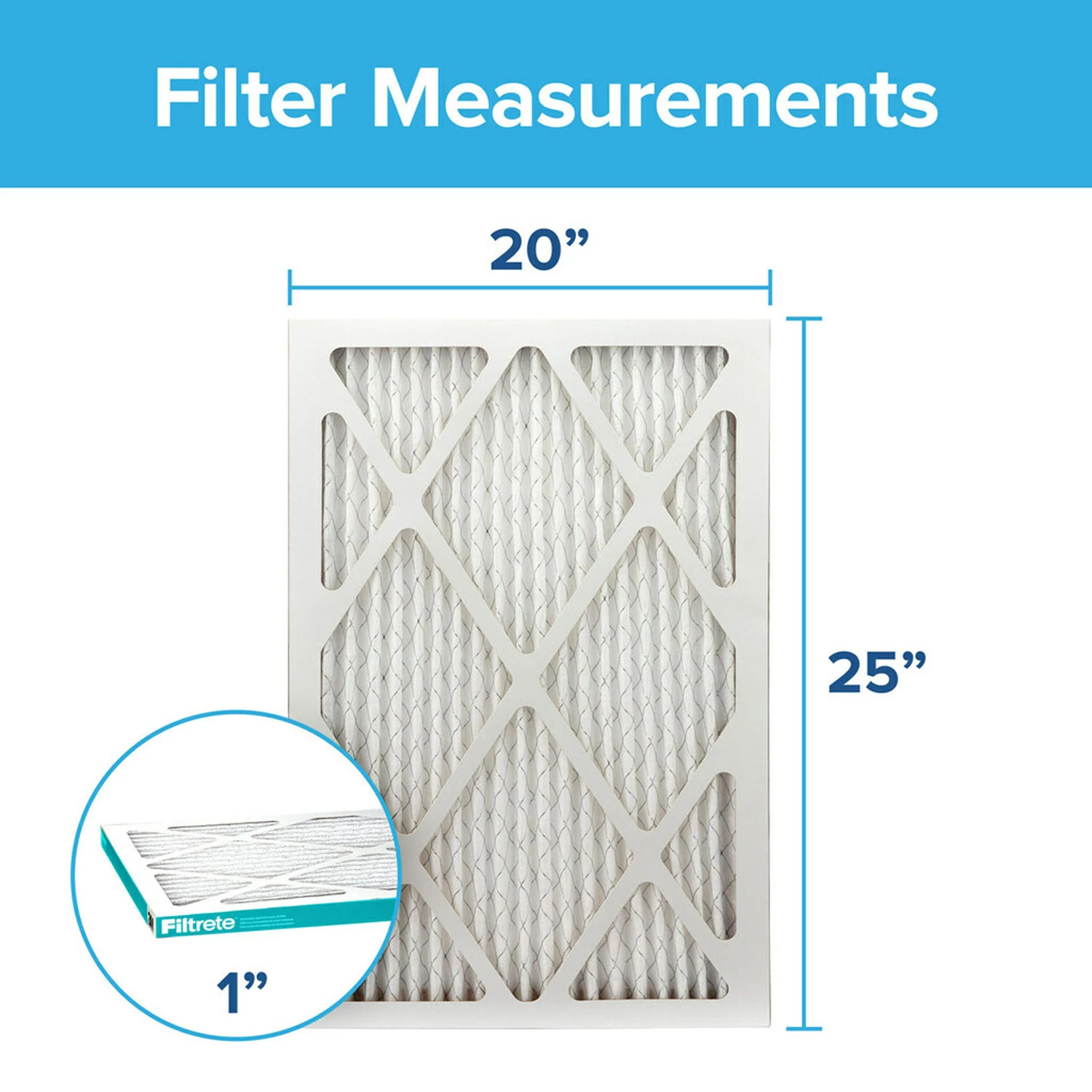 Filtrete Dual-Action Micro Allergen Plus 2X Dust Defense Filter 20x25x1 (4-pk.)