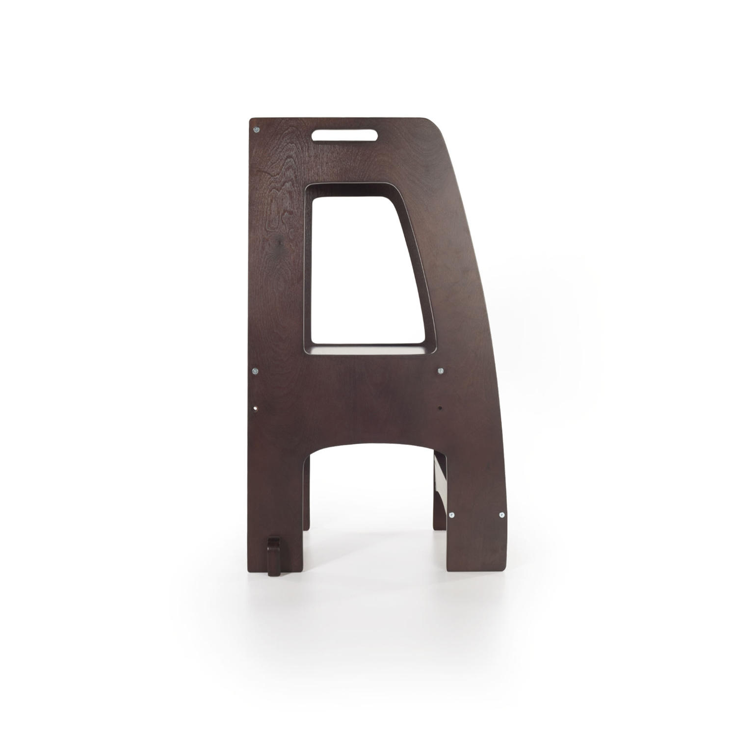 Guidecraft Step-Up Kitchen Helper - Espresso -  Adjustable Counter Height. Toddler Step Stool with Handholds for Little Children. Kids- Lear