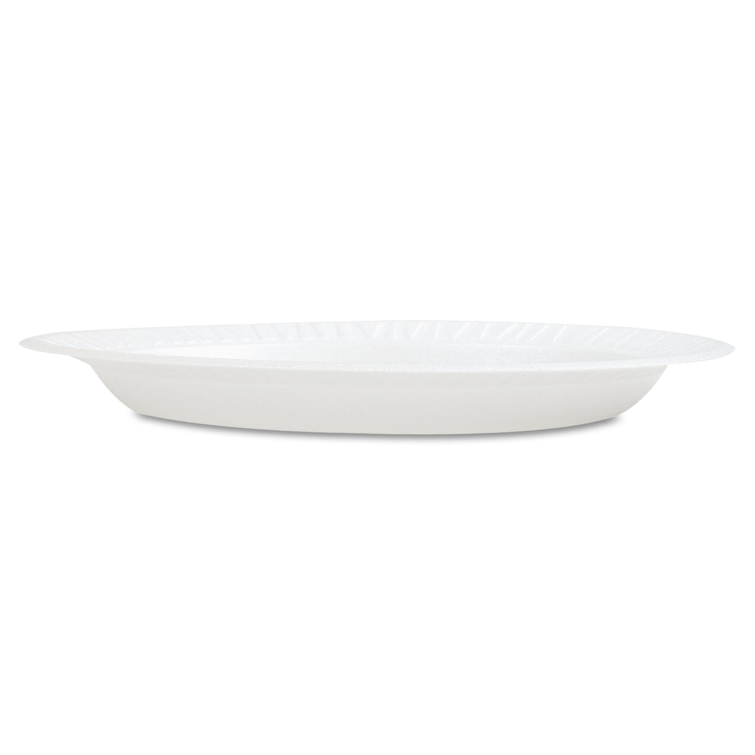 Dart Concorde Foam Plate. 9″ dia. White (500 ct.)