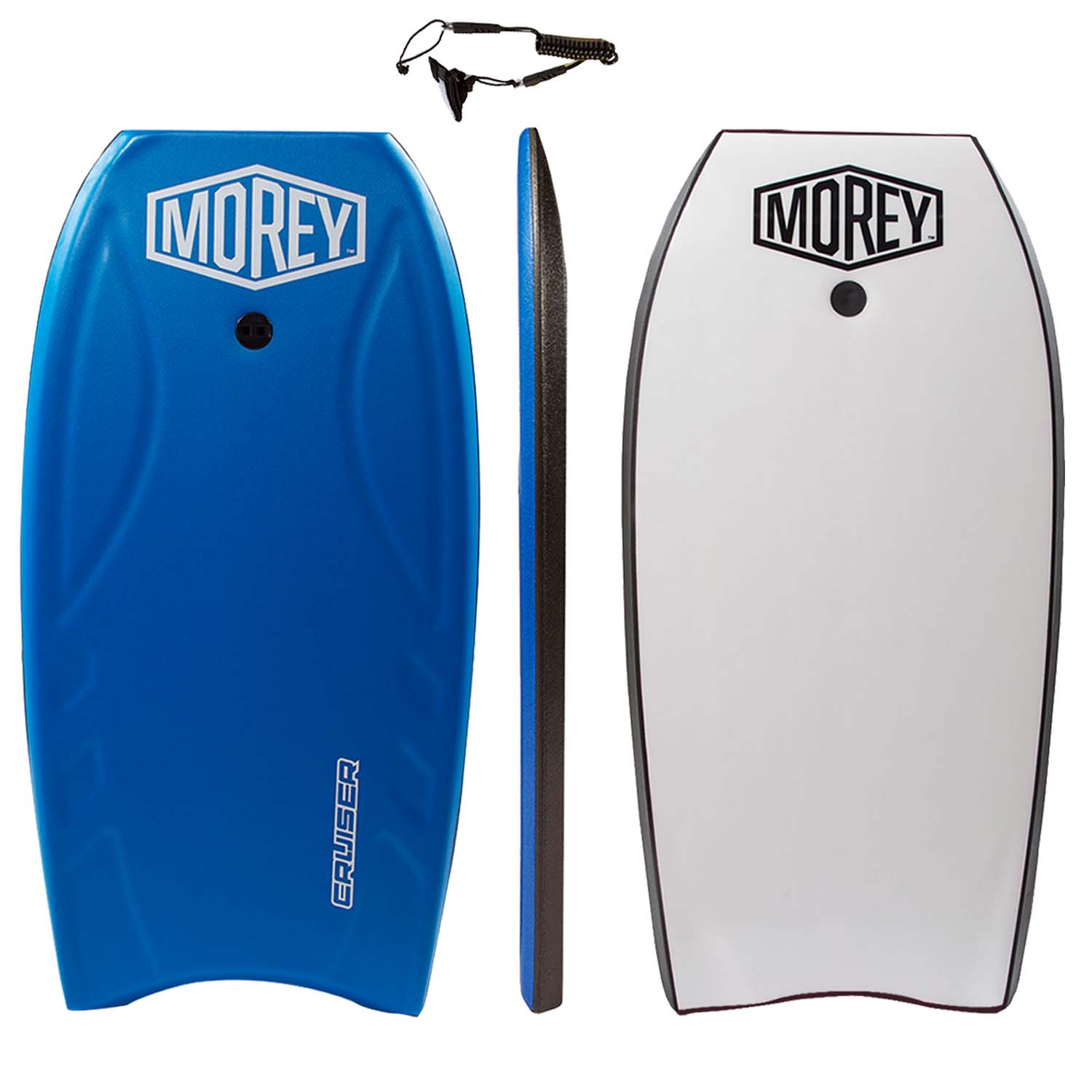 Morey Cruiser 42.5 Inch Bodyboard - High Performance Bodyboards | EPS CORE | IXL Deck| PRE Installed Plug Coil Leash Included