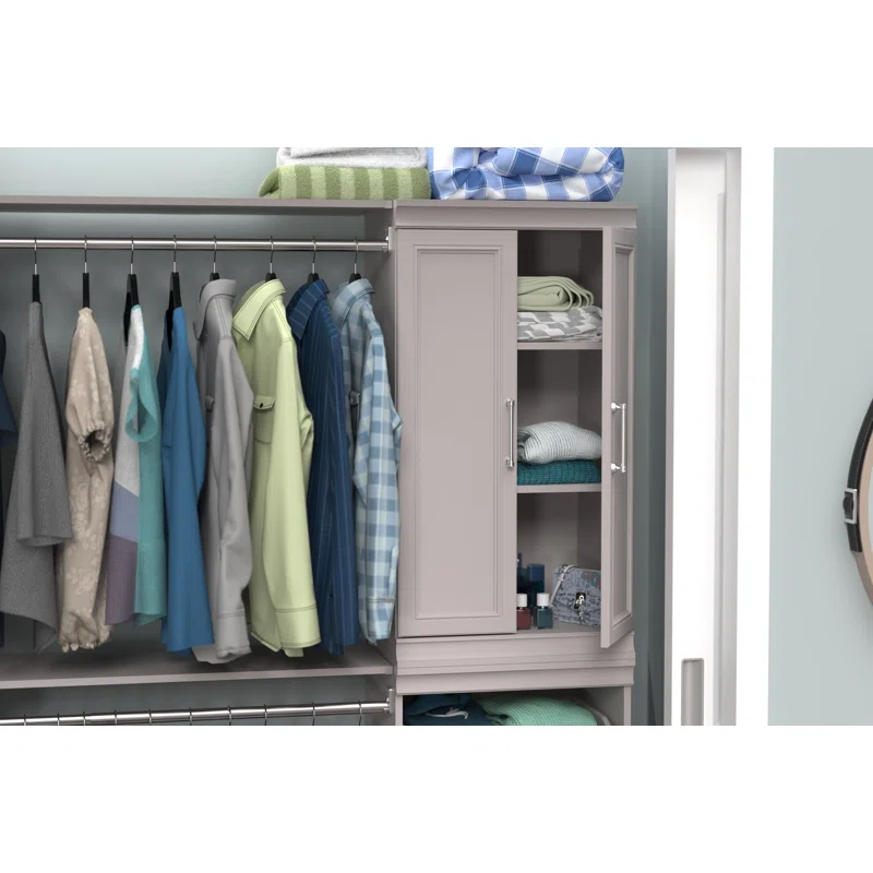 ClosetMaid 4611 21.02 in. W Smoky Taupe Modular Storage Solid 2-Door Kit