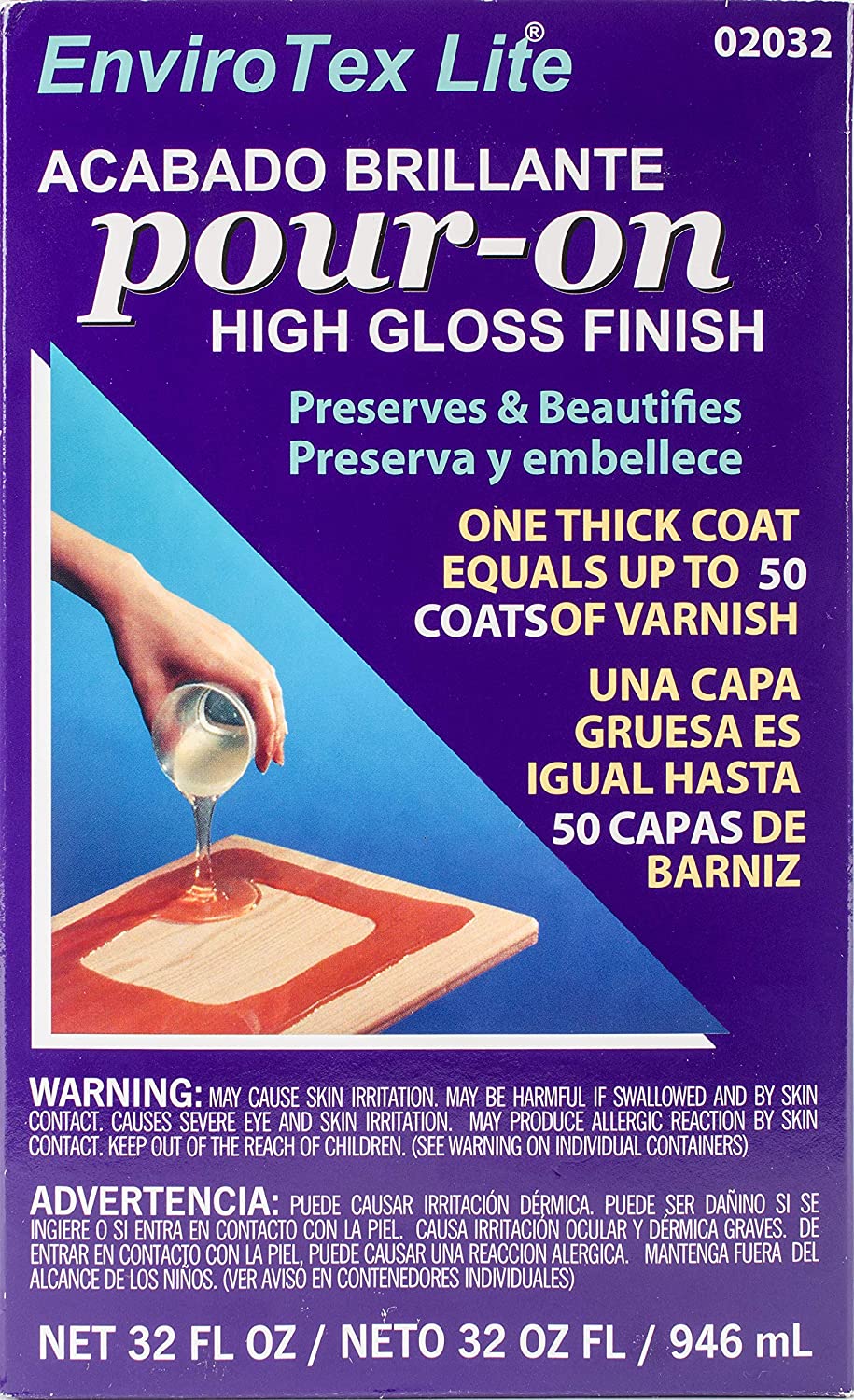 EnviroTex Lite® Pour-On High Gloss Finish 32 OZ