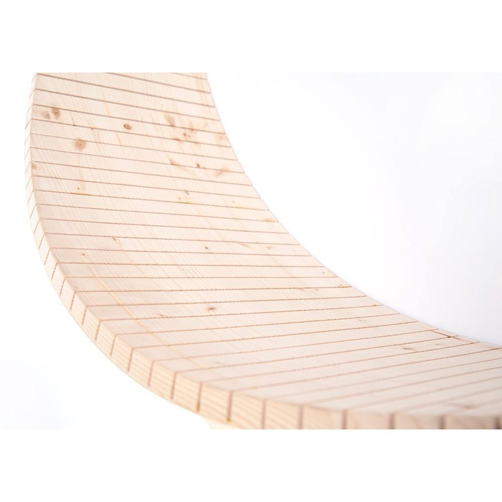 AndMakers MZ-Luna MYZOO Medium Luna Crescent Moon Shape Wall Mounted Wood Cat Bed