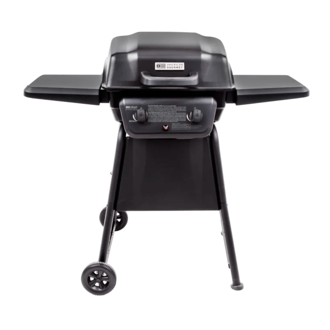 American Gourmet Char-Broil 2 - Burner Free Standing Liquid Propane 2000 BTU Gas Grill Side Burner