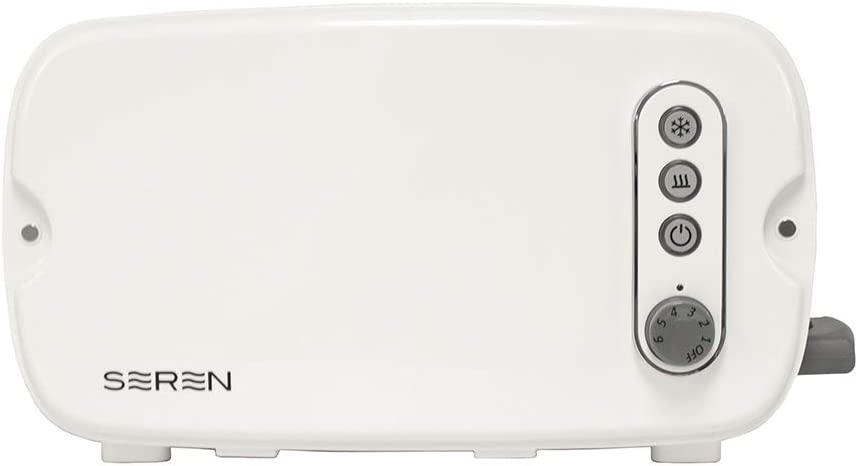 BergHOFF Seren Side Loading Toaster with Cool Touch Exterior and Removable Crumb Tray. White. Without Serving Tray