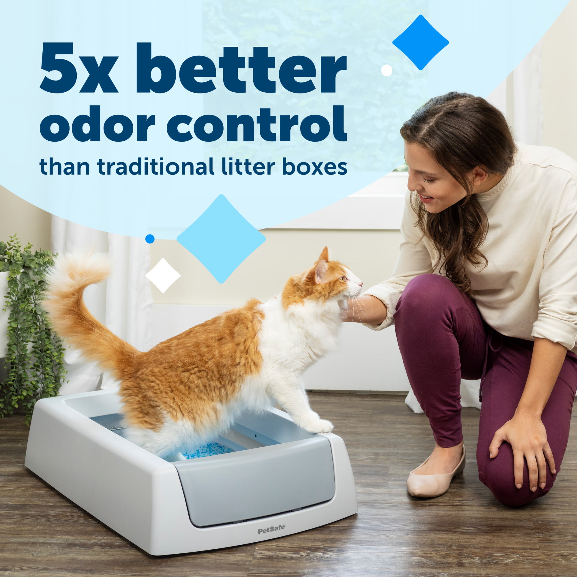 PetSafe ScoopFree Complete Self-Cleaning Litter Box - No Scooping Required - Unbeatable Odor Control
