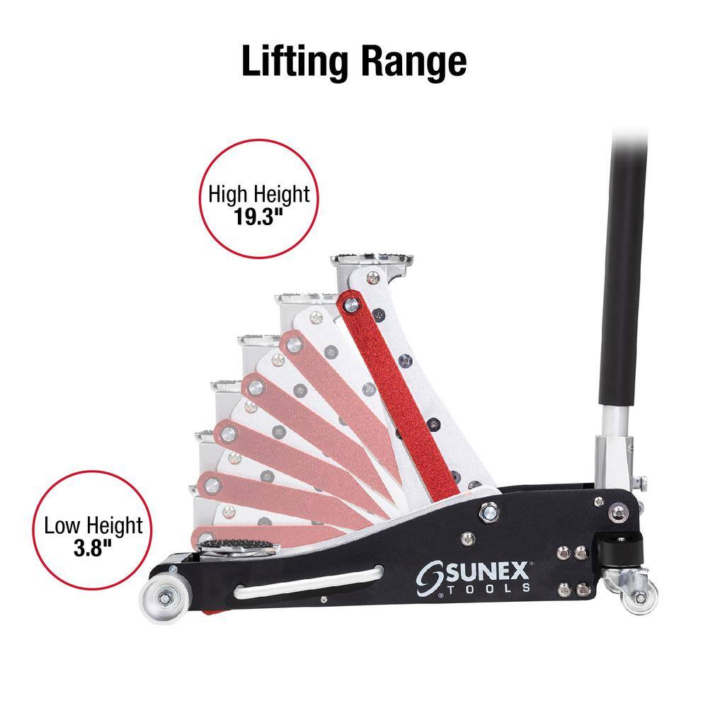 SUNEX TOOLS 6603ASJ 3-Ton Aluminum Floor Jack
