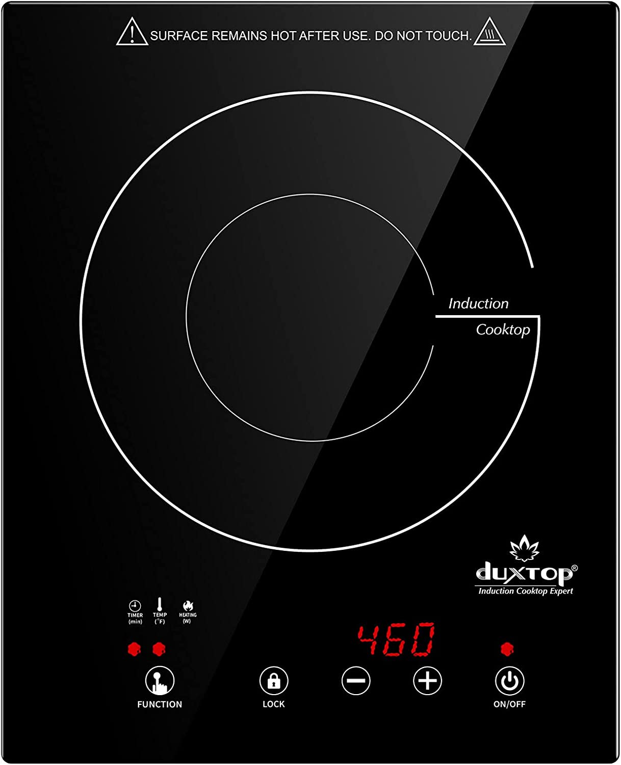 Duxtop Built-in Countertop Burner. Portable Induction Cooktop. Sensor Touch Induction Burner. 170-Minute Timer. Safety Lock. 1800W BT-200T1/8600BI