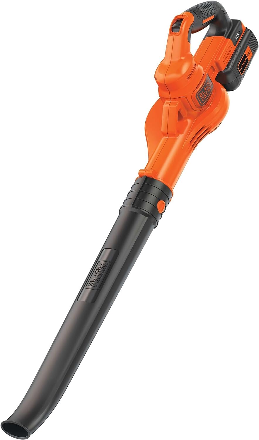 BLACK+DECKER 40V MAX Cordless Leaf Blower. Lawn Sweeper. 125 mph Air Speed. Lightweight Design. Battery and Charger Included (LSW40C)