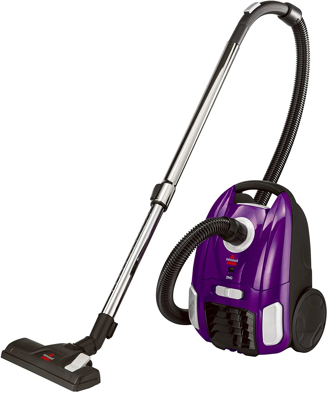 Bissell Zing Bagged Canister Vacuum. Purple
