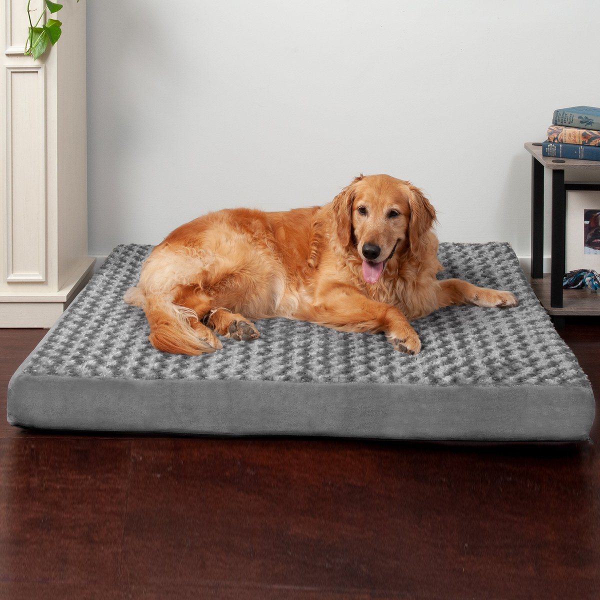 Furhaven Pet Bed for Dogs and Cats – NAP Ultra Plush Orthopedic Deluxe Dog Bed. Removable Machine Washable Cover. Gray